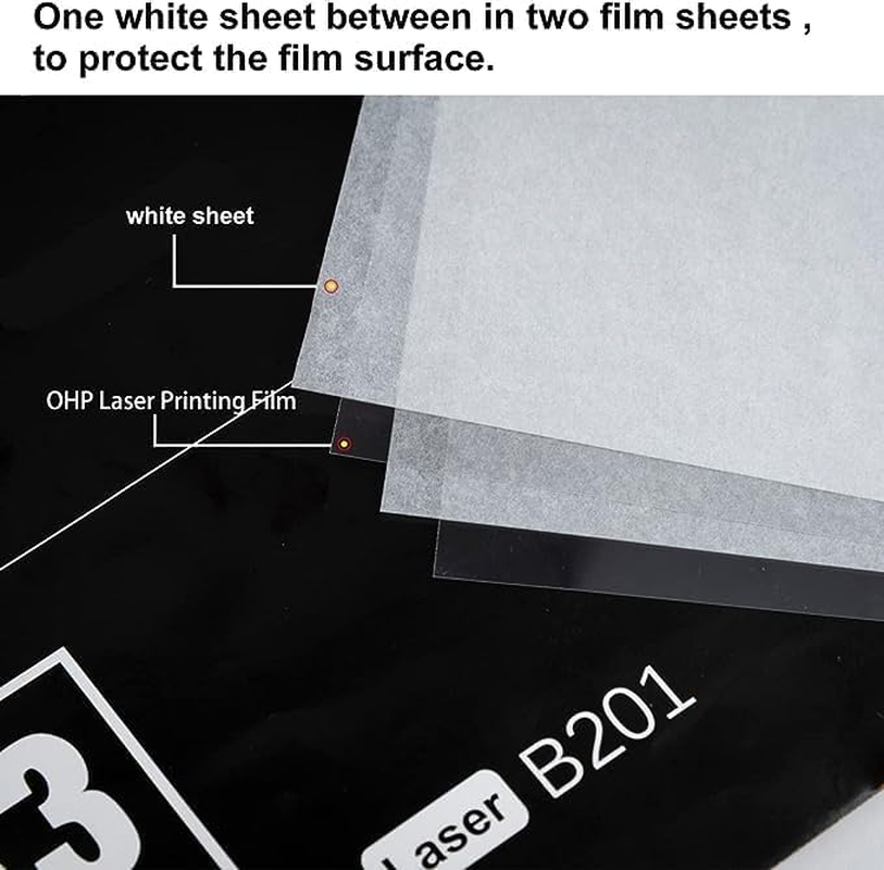 Inkuway OHP A4 120Sheets Transparent Film Acetate Sheet for Laser Printer and Copier Used for Craft & Screen Print image number 5