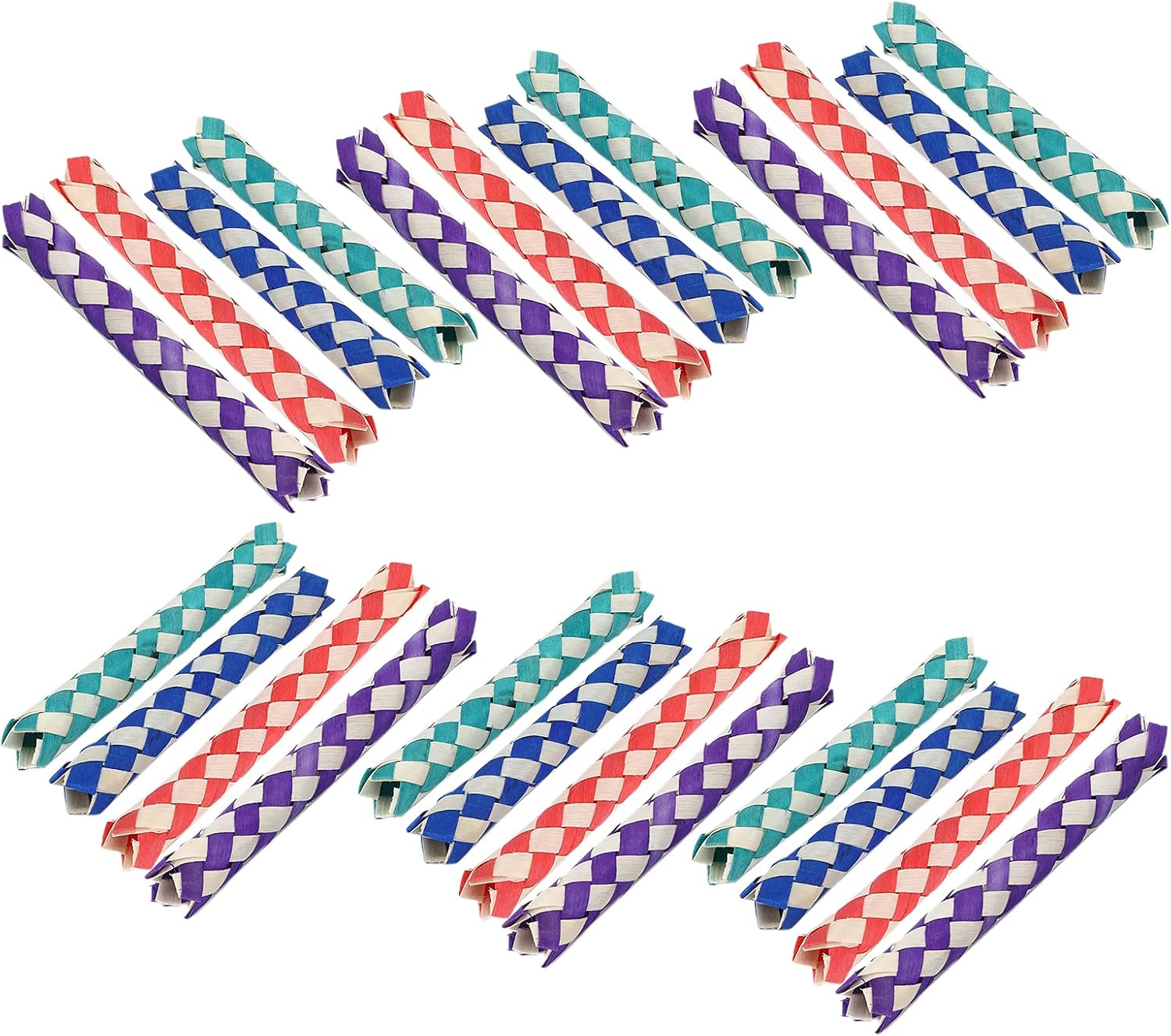 Chinese Bamboo Finger Trap, Finger Trap Practical Cultivate with Bambo for Bird Toys DIY Various Toys and Gifts Replacement for Pets image number 6