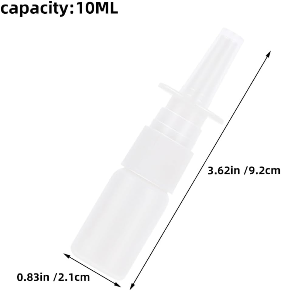 WRITWAA 50Pcs Empty Spray Bottles Plastic Reusable Fine Mist Nasal Atomizer Spray Tube Bottles for Travel Makeup image number 1