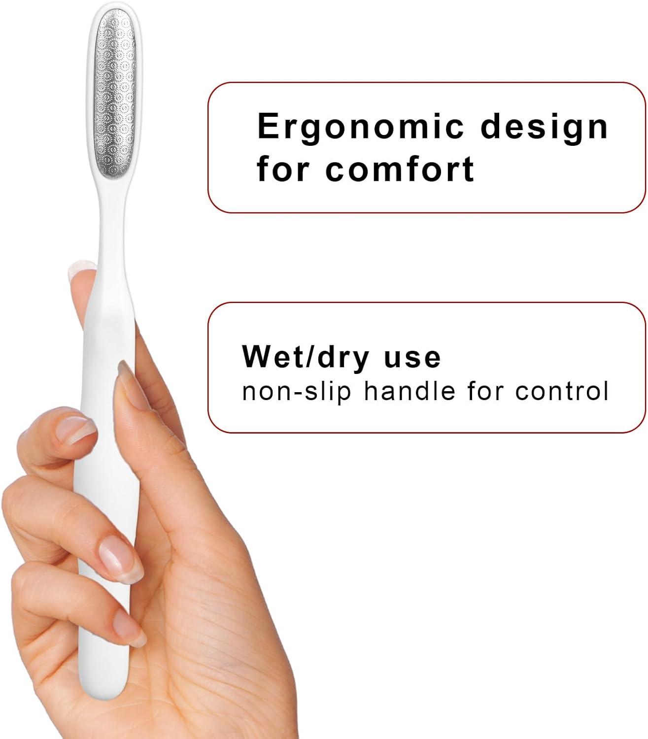 2Pcs Mini Foot Exfoliators, Alloy Toe Callus Remover Tool for Precise Pedicure Toe Gaps and Sensitive Areas Reusable Foot Care Tools