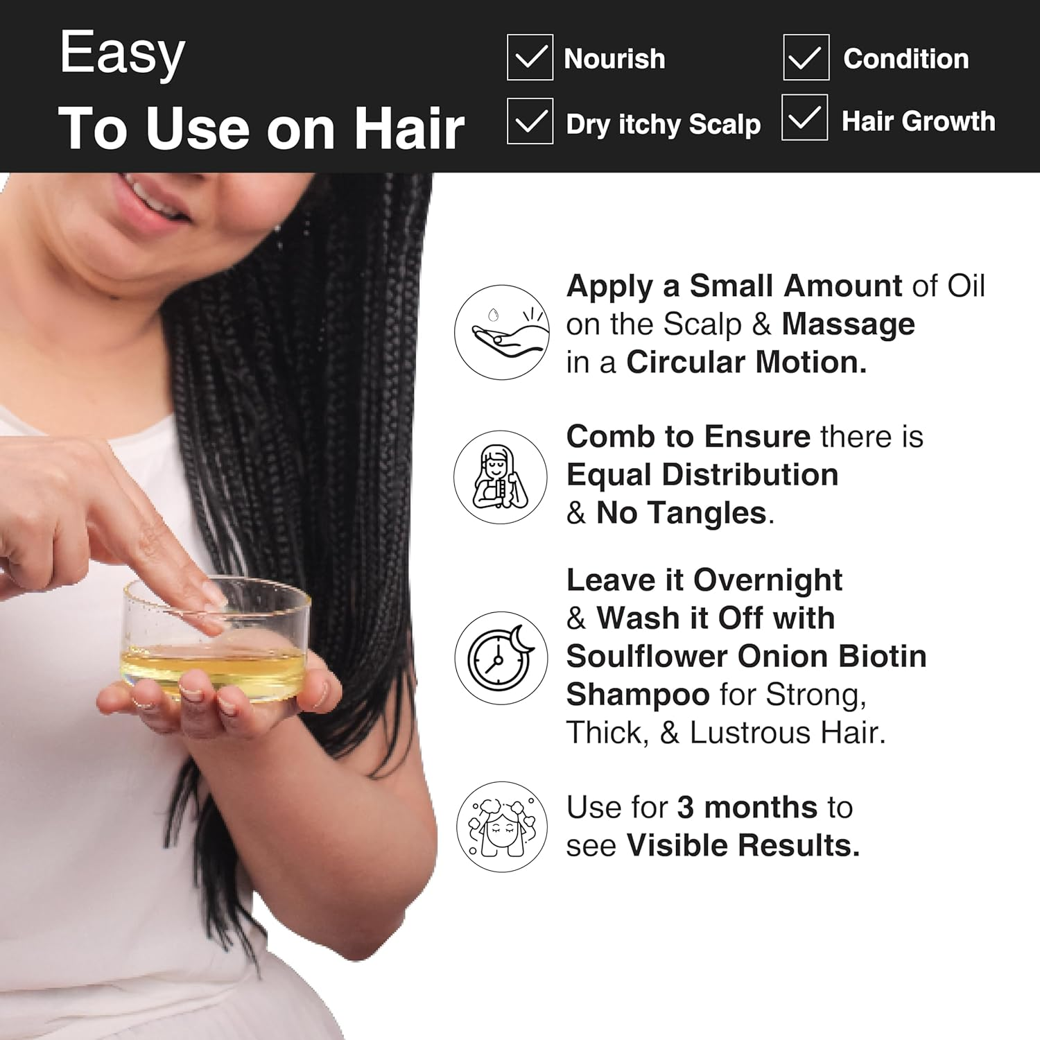 Soulflower Moroccan Argan Oil for Frizzy Hair, Stretch Marks, Nails, Lips, and Dry Skin - 100% Pure, Organic, Natural, Cruelty-Free - 1 Fl Oz / 30Ml image number 2