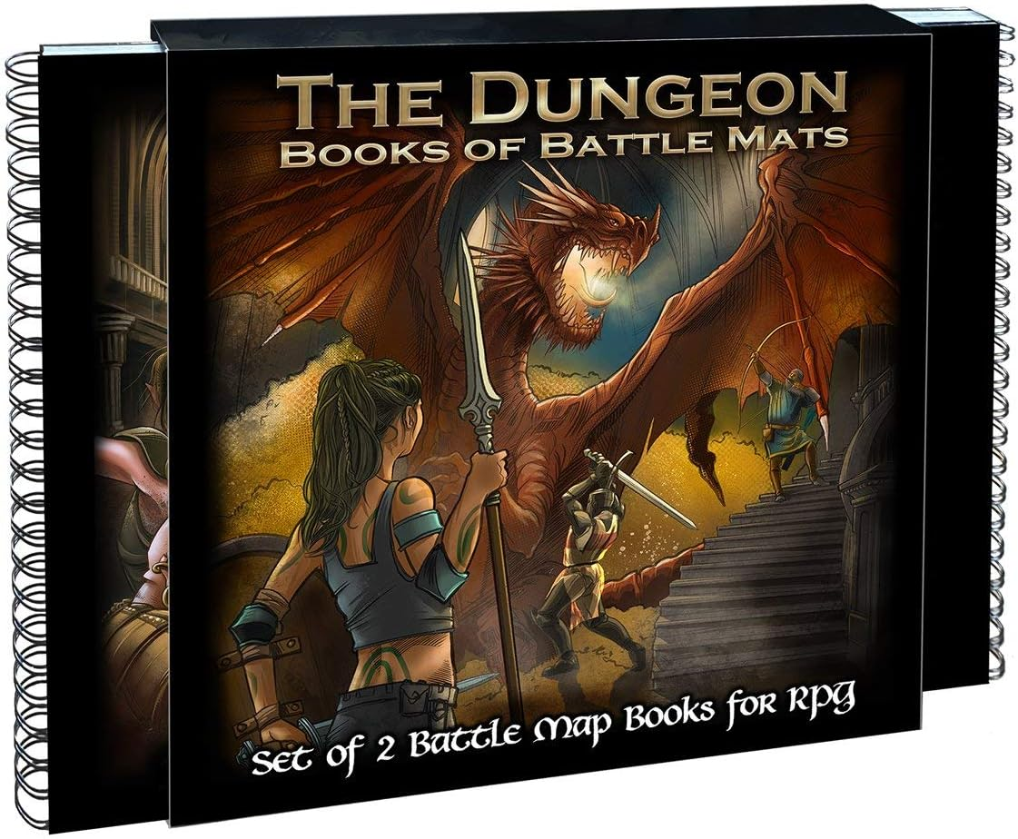 Loke Battlemats the Dungeon Books of Battle Mats Dice and Accesories image number 1