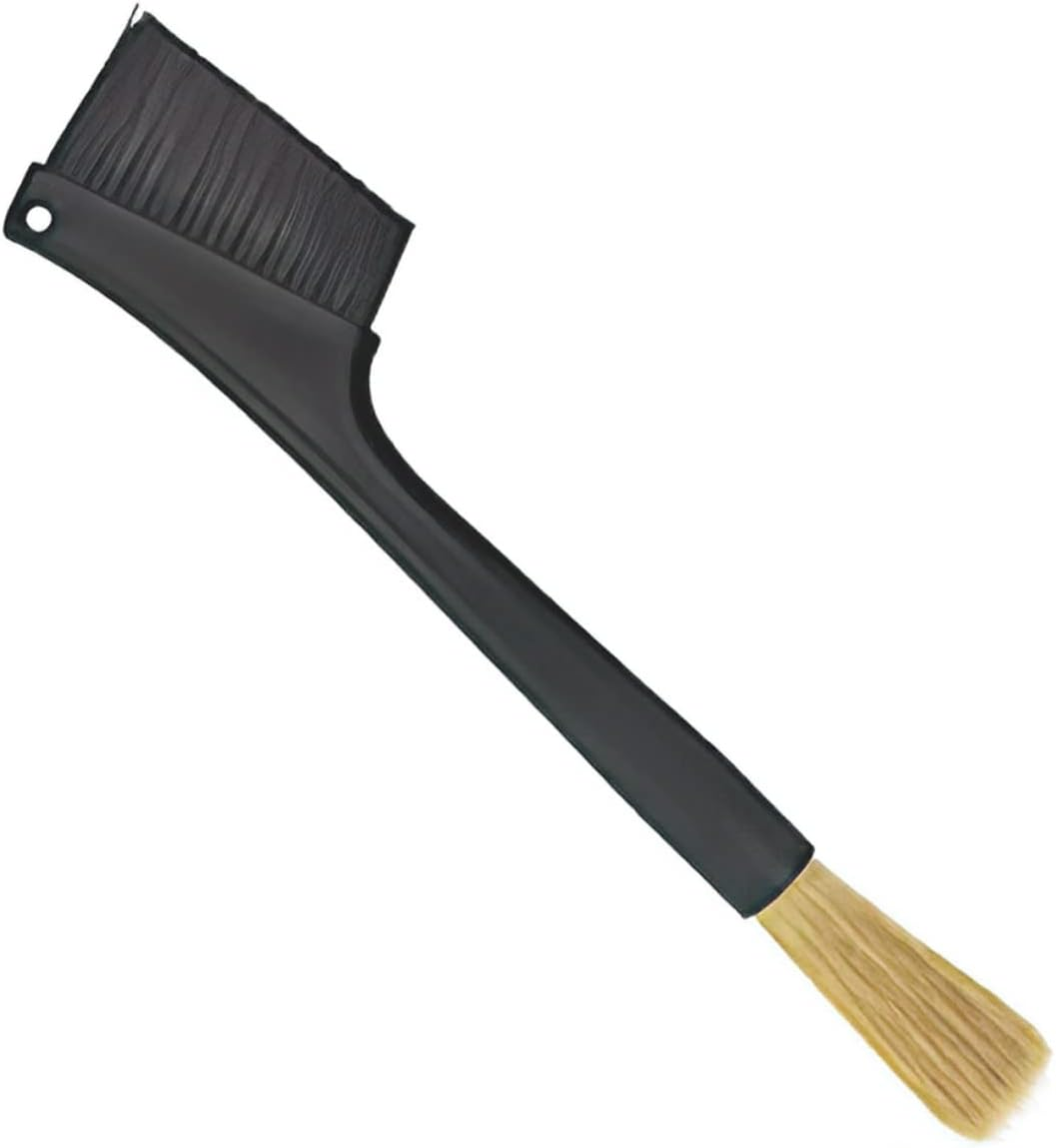 LABRIMP Double-Ended Cleaning Brush for Coffee Machine Espresso Cleaner Soft Bristles Long Handle Multi-Functional for Baking Sugar Tea Powder Keeps Equipment in Order image number 6