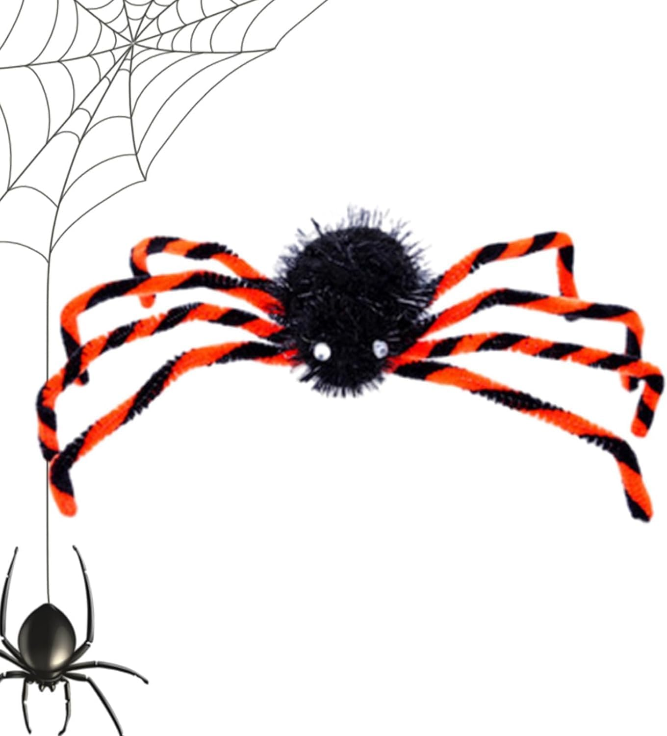 Halloween Spider Headband - Chilling Spider Hair Piece for Cosplay,Outfit Decorations Spider Slap Bracelet/Brooch/Headband for Halloween, Parade, Costume Parties