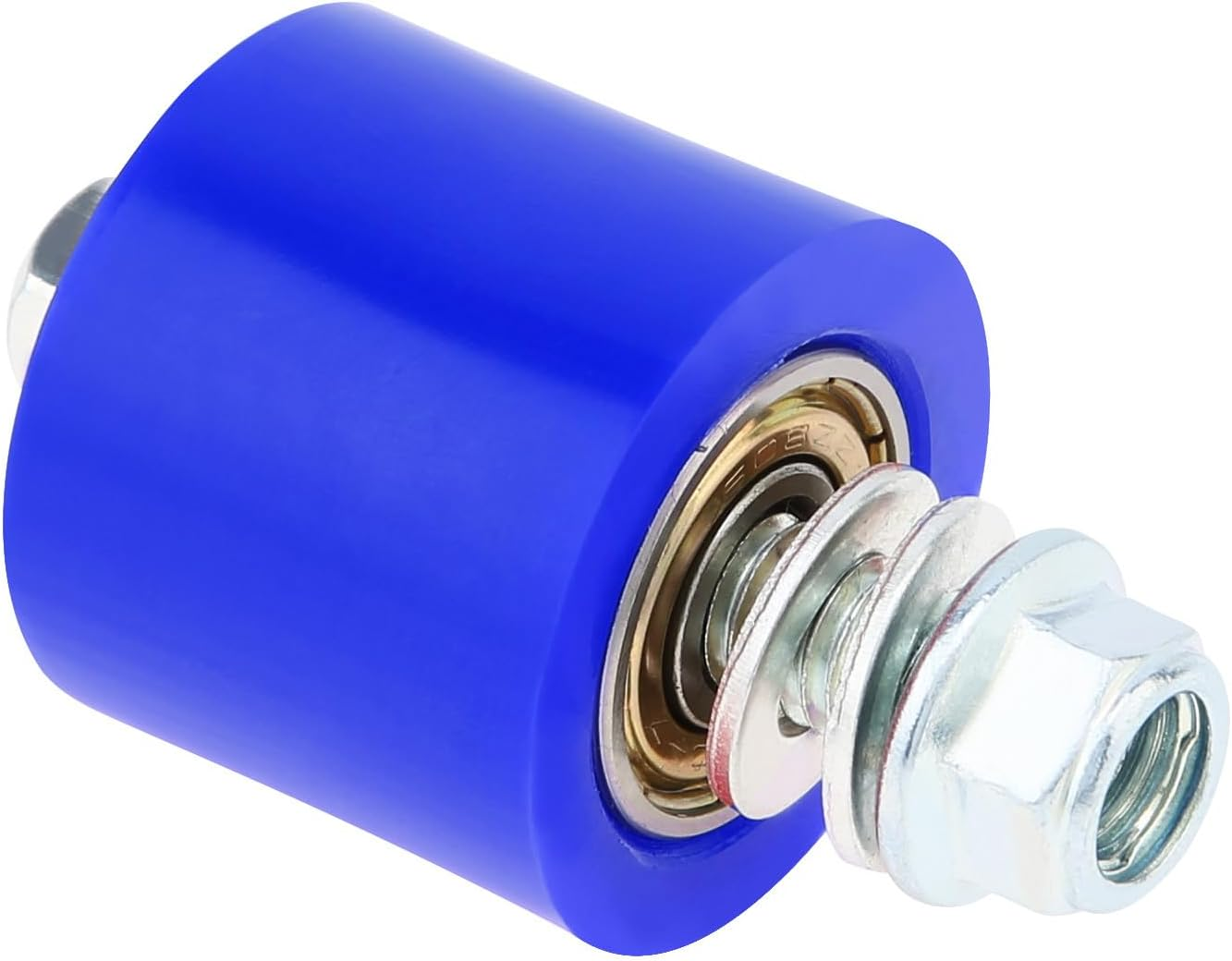 Windance 2PCS 8Mm Chain Tensioner Guide Wheel, Drive Chain Pulley Roller for Dirt Pit Bikes Street Bikes Motorcycles ATV off Road Street Bike (Blue Guide Wheel)