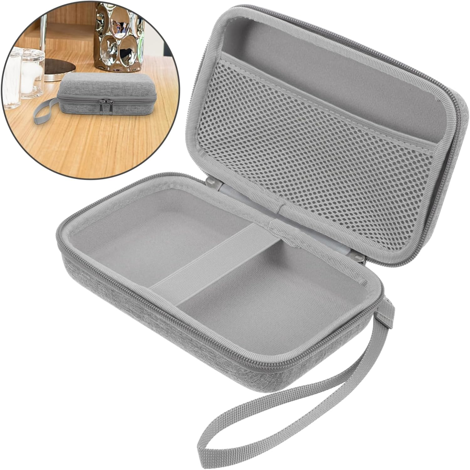 Luggage Mobile Shell Tote Bag Small Suitcase Hard Cosmetic Case Suitcase Purse Wash Bag Suitcase Sponge Cell Phone Miss Toiletry Box Wallets Make up PTZ/109/122 image number 2