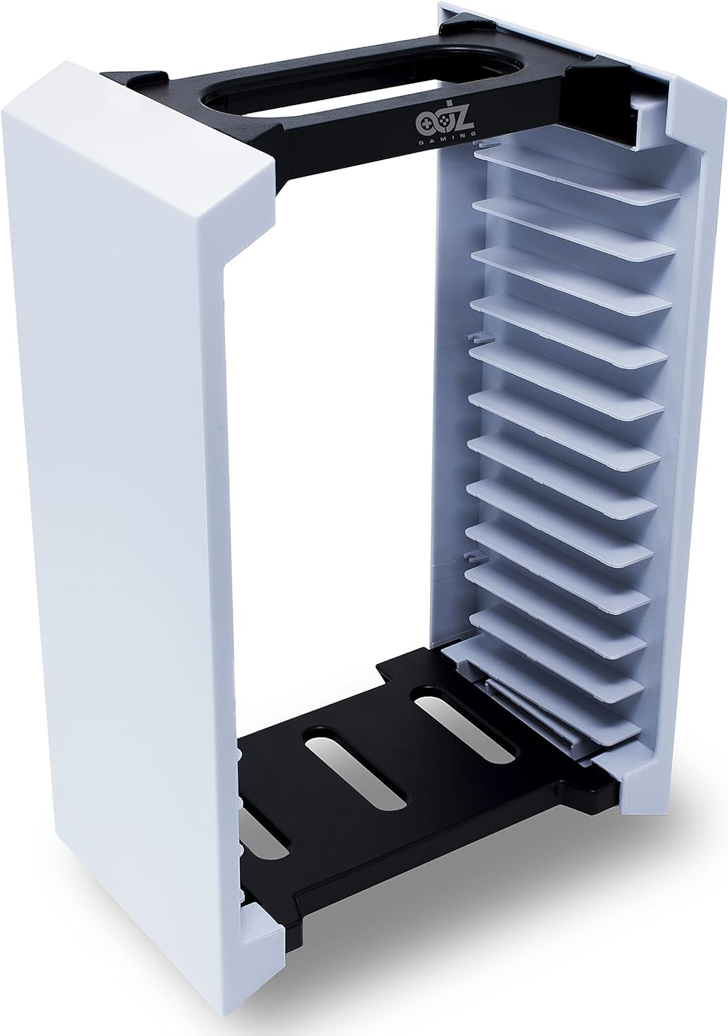 Game Storage Tower &ndash; Universal Video Game Storage &ndash; Stores 12 Game or Blu-Ray Disks &ndash; Game Holder Rack for PS4, PS5, Xbox One, Xbox Series X/S, Nintendo Switch Games and Blu-Ray Discs image number 5