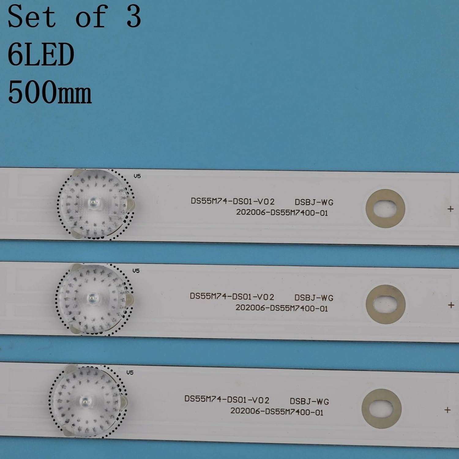 LED Backlight Strip Fit for JS-LB-D-JP2820-061/051DBAD D28-F2000 LED28C310A LED28C310B JS-LB-D-JP2820-061DBAD 6 Leds LED TV Light image number 1