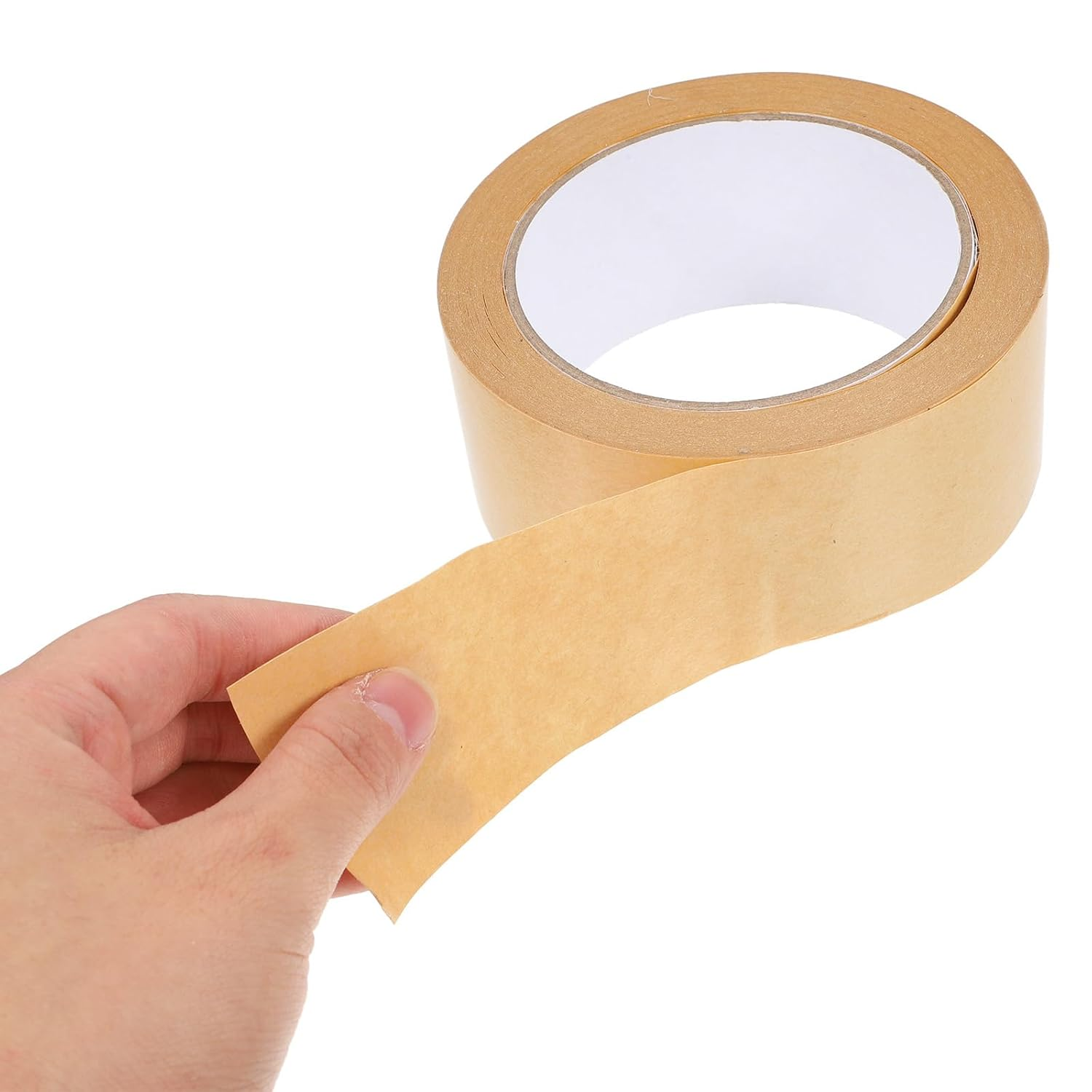Tape Heavy Duty Brown Craft Paper Wrapping Paper Heavy Duty Wrapping Paper Packing Tape Dispenser Kraft Paper Tape Water Activated Paper Tape Water- Kraft Tape Taped for Frame image number 2