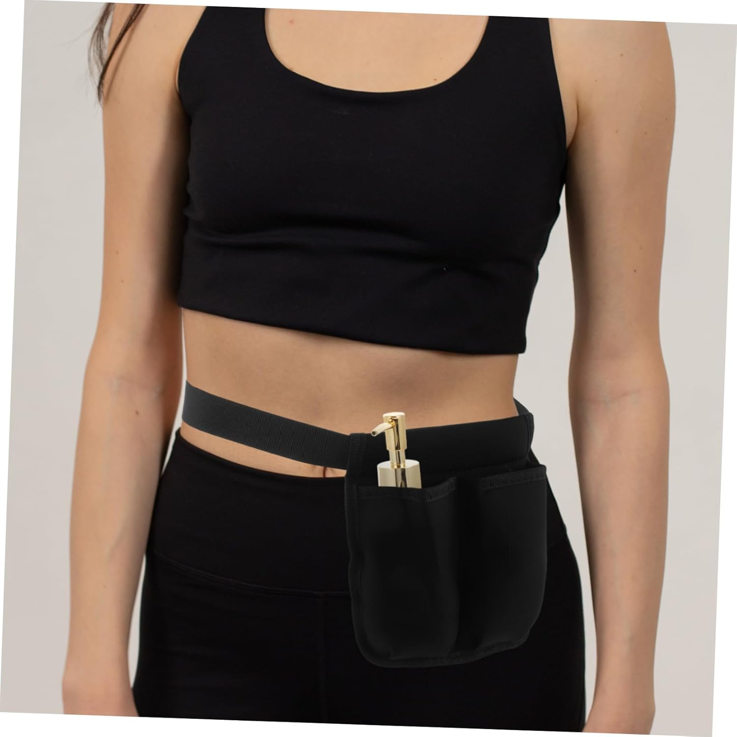 OSOLADY Essential Oil Holder Organizer Dual Pocket Adjustable Belt Waist Bag for Massage Therapists Home Travel Use image number 2