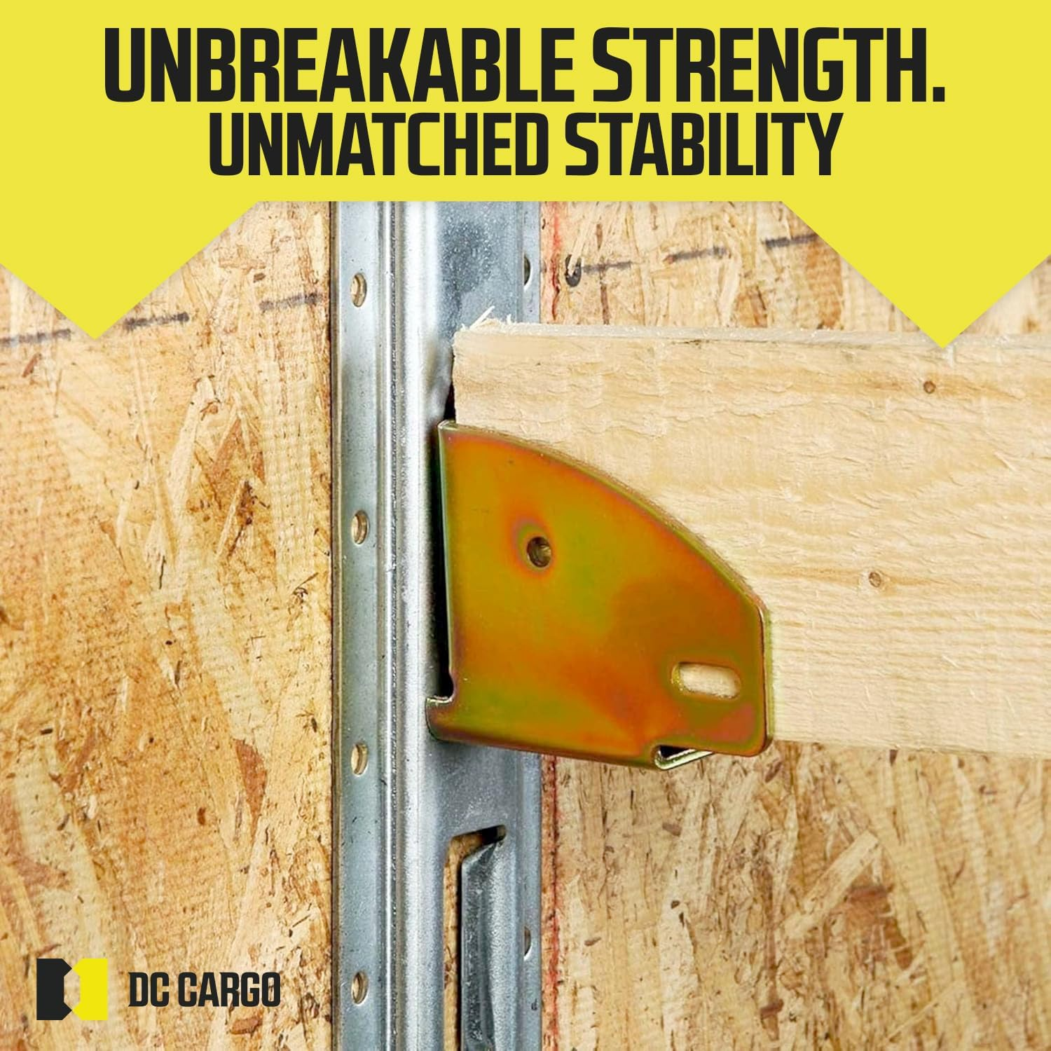 4 E-Track Wood Beam End Socket Shelf Brackets W/ E Track Fittings for 2X4 & 2X6 in Truck Trailer Van RV Cargo Tie-Down Systems Etrack Tiedowns for Custom Load Bar Handmade Cabinet Shelves image number 2