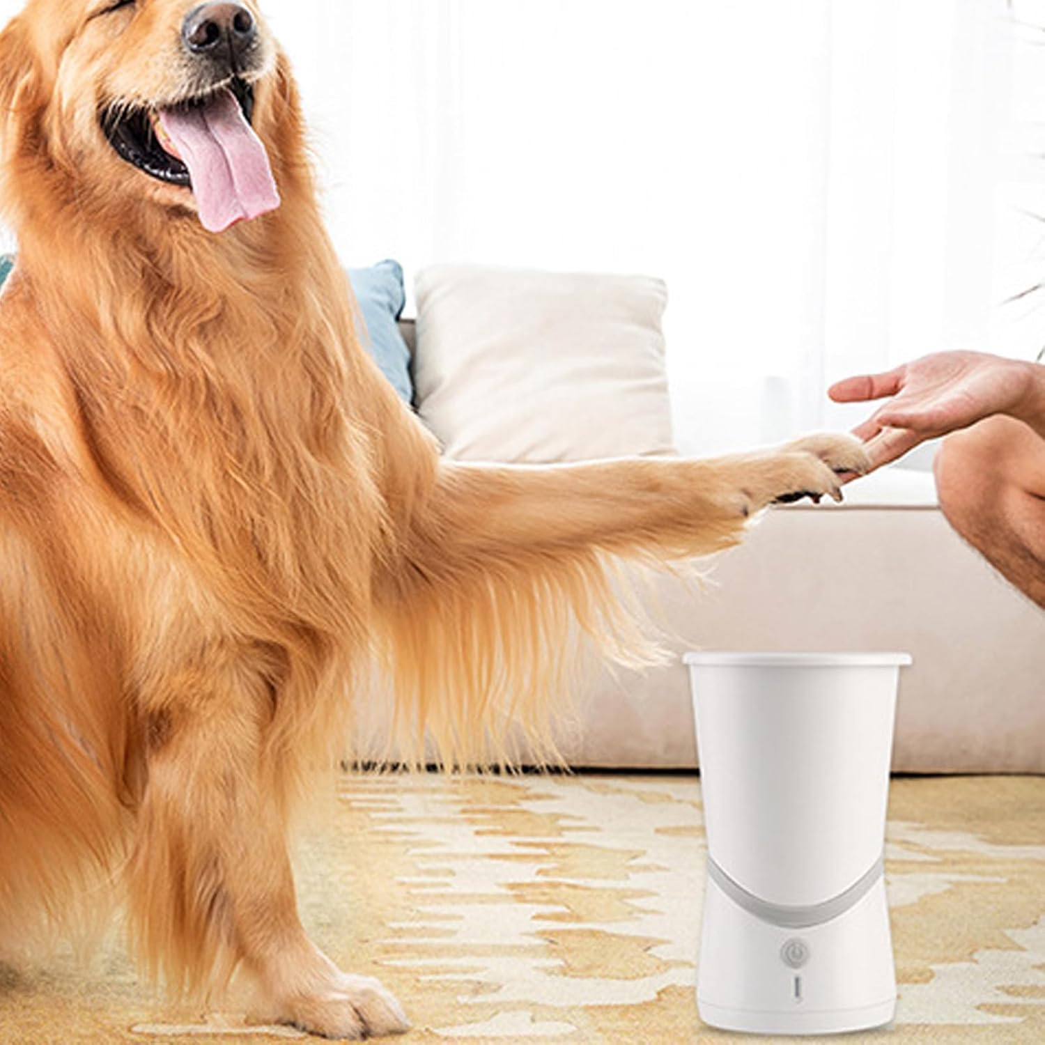 Automatic Dog Paw Cleaner, Rechargeable Portable Dog Paw Washer with Soft Silicone Bristles Pet Foot Cleaner, Dog Foot Washer, Electric Paw Washer for Small and Medium Dog image number 2