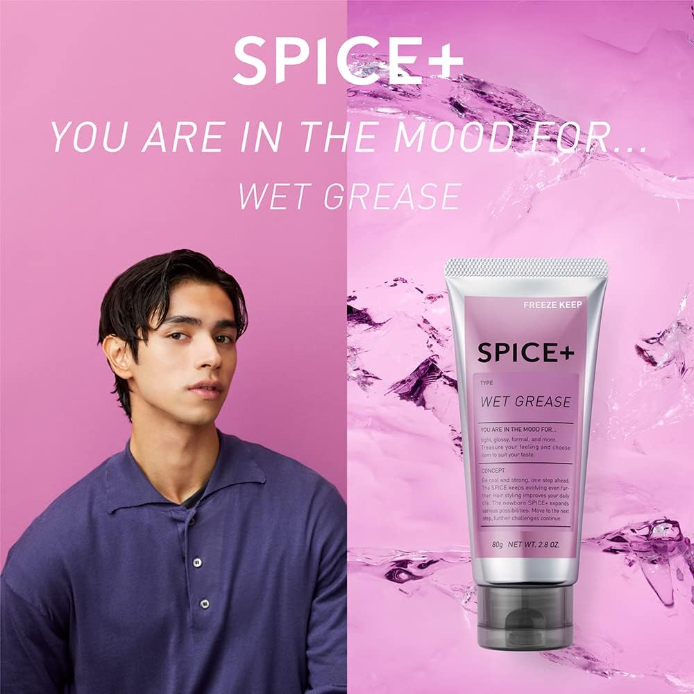 SPICE+ Wet Grease Hair Wax, Green Apple Scent, 2.8 Oz (80 G) image number 2