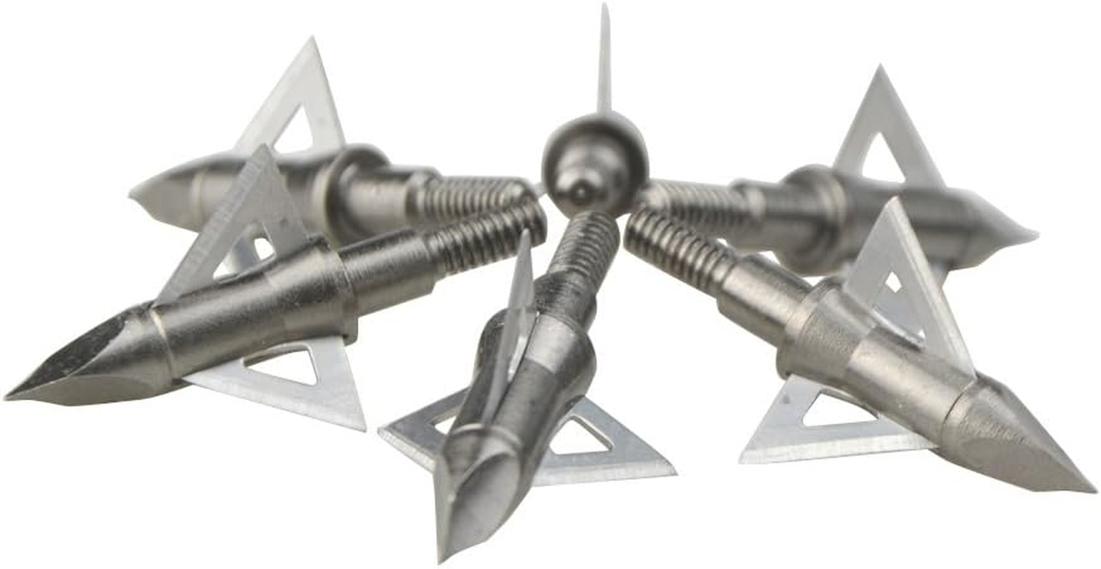 SHARROW 12Pcs Archery 3 Sharp Fixed Blade Broadheads 100 Grain Hunting Arrow Heads Bolts for Crossbow and Compound Bow image number 1