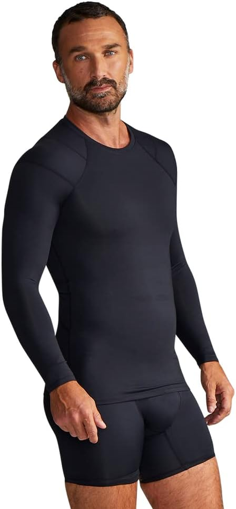 Tommie Copper Men'S Pro-Grade Shoulder Support Shirt I UPF 50, Long Sleeve Compression Shirt, Upper Body & Posture Support image number 4