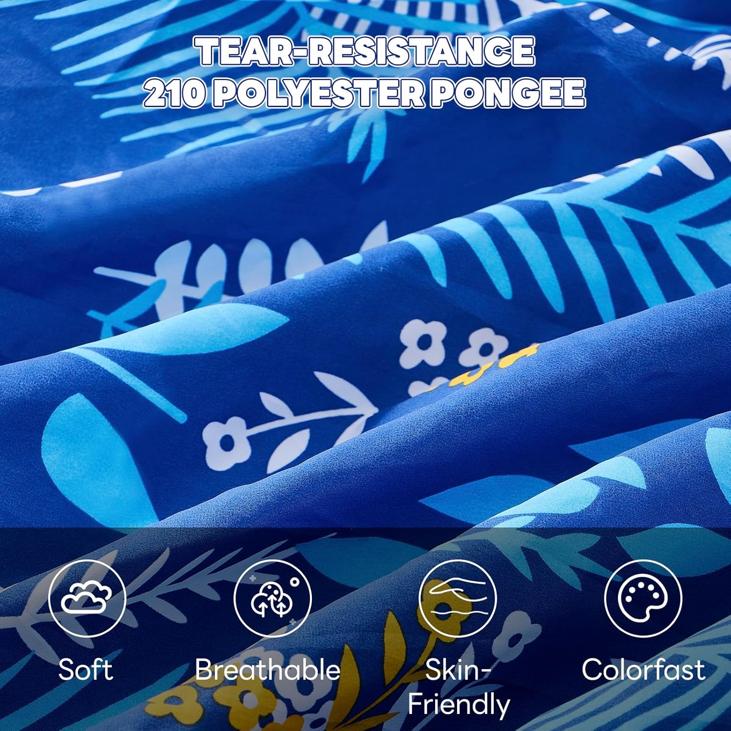 Outdoor Camping Hammock - Camping Gear - Portable Hammocks with Hanging Ropes - Parachute Lightweight Hammock - 210D Nylon Tree Tent for Camping, Travel, Beach, Backyard, Hiking, Indoor (Blue) image number 1