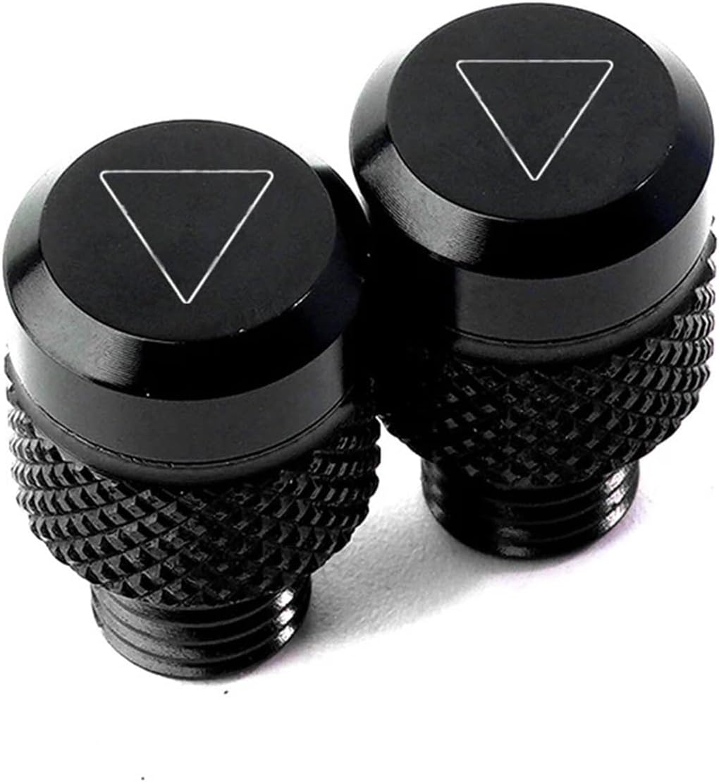 Jininshengxindianzi Compatible with Triumph Trident 660 Tiger 800 900 GT Speed Triple 1050 Street Triple 675/R Motorcycle M10*1.25 CNC Mirror Hole Plugs Bolts (Color : Black-Triumph)