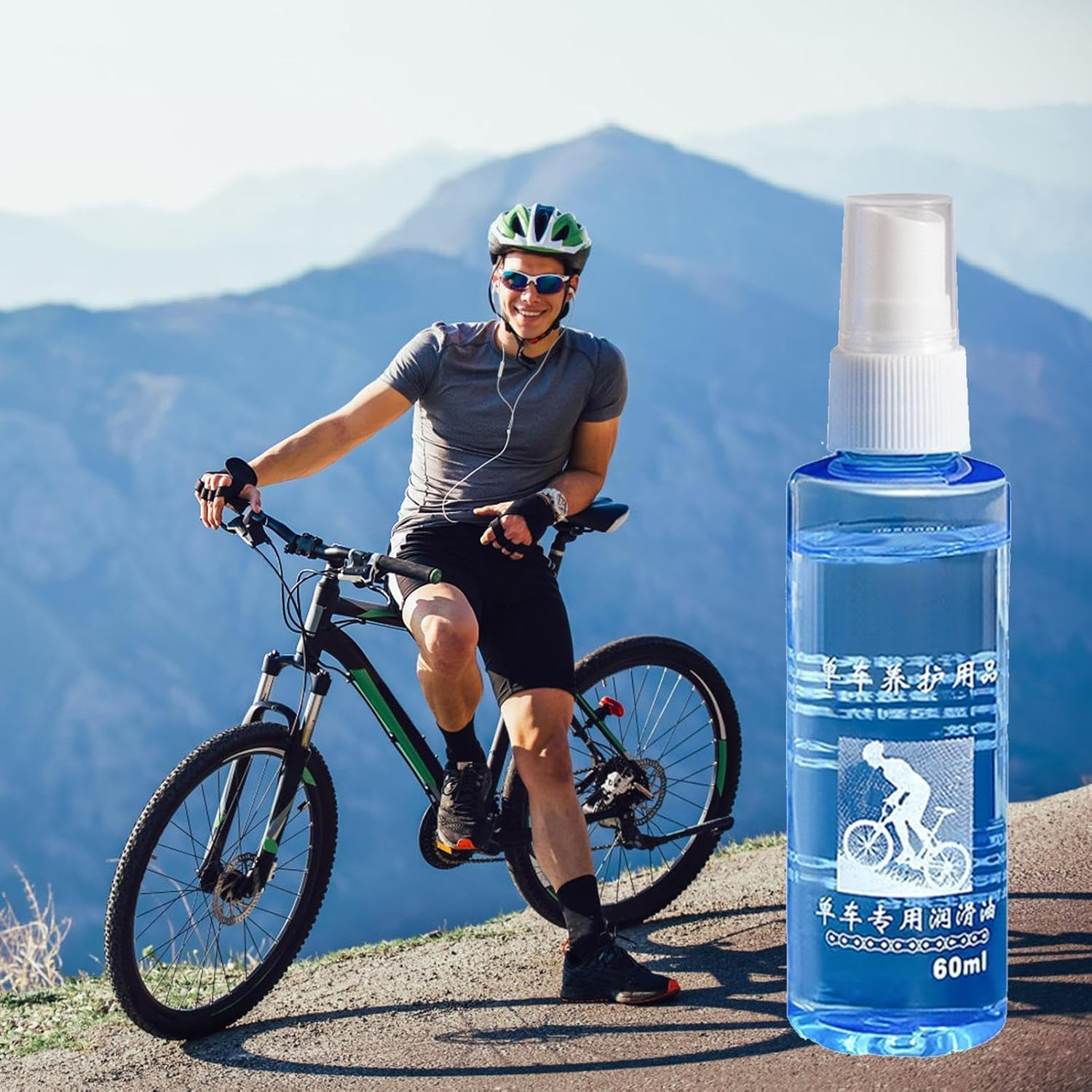 Chain Lubricant for Cycle - 60Ml Chain Lube Long-Lasting Cycle Chain Oil | Nozzle Dry Maintenance Oil Based Chain Cleaner for Chains & Door Locks image number 4