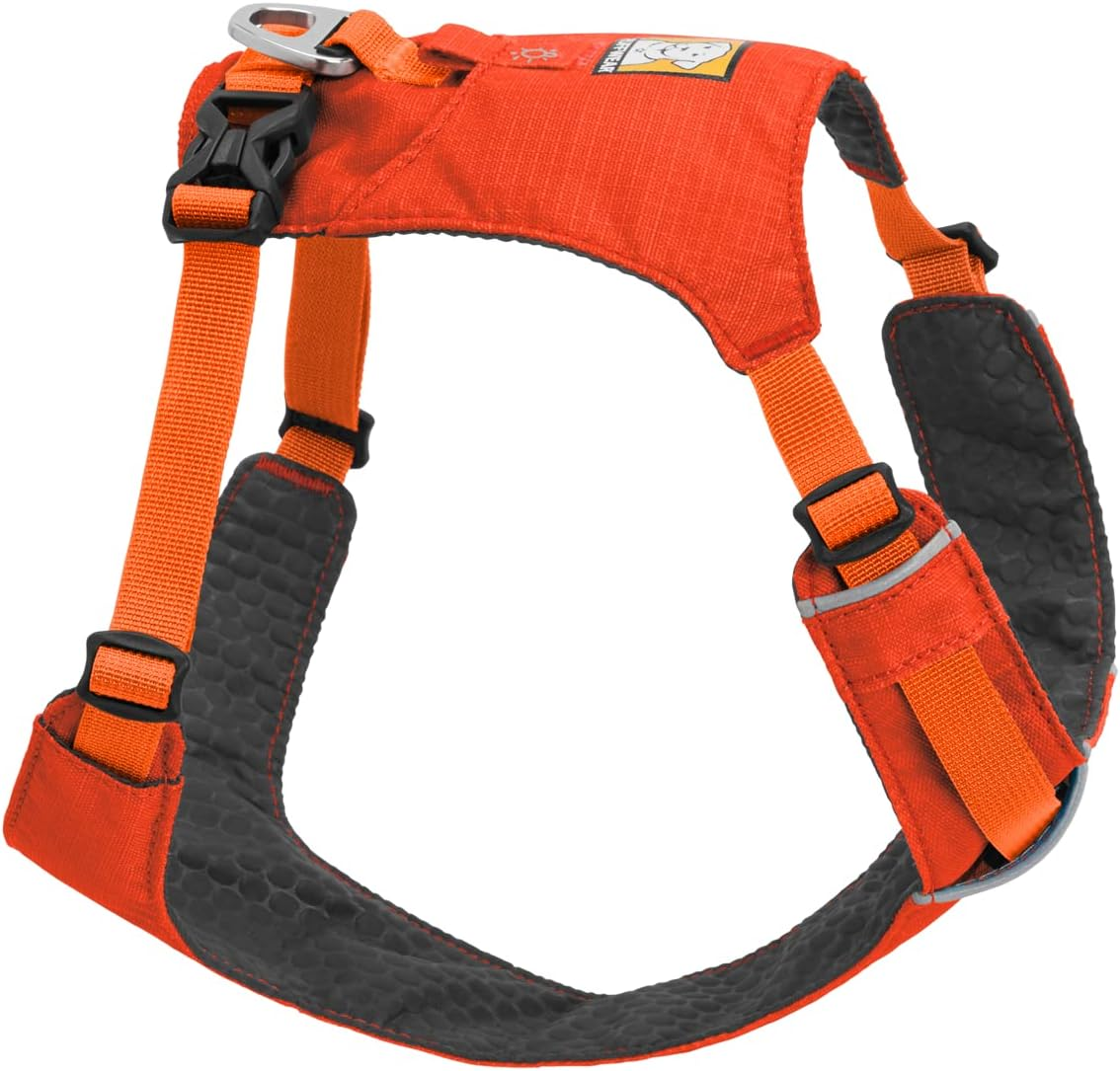 RUFFWEAR Hi & Light Dog Harness, No Pull Harness for Dogs Small, Medium, Large & XL. Fully Adjustable Lightweight Harnesses with Aluminium Lead Attachment Portal & ID Bag, Sage Green (XXS, 33-43 Cm)