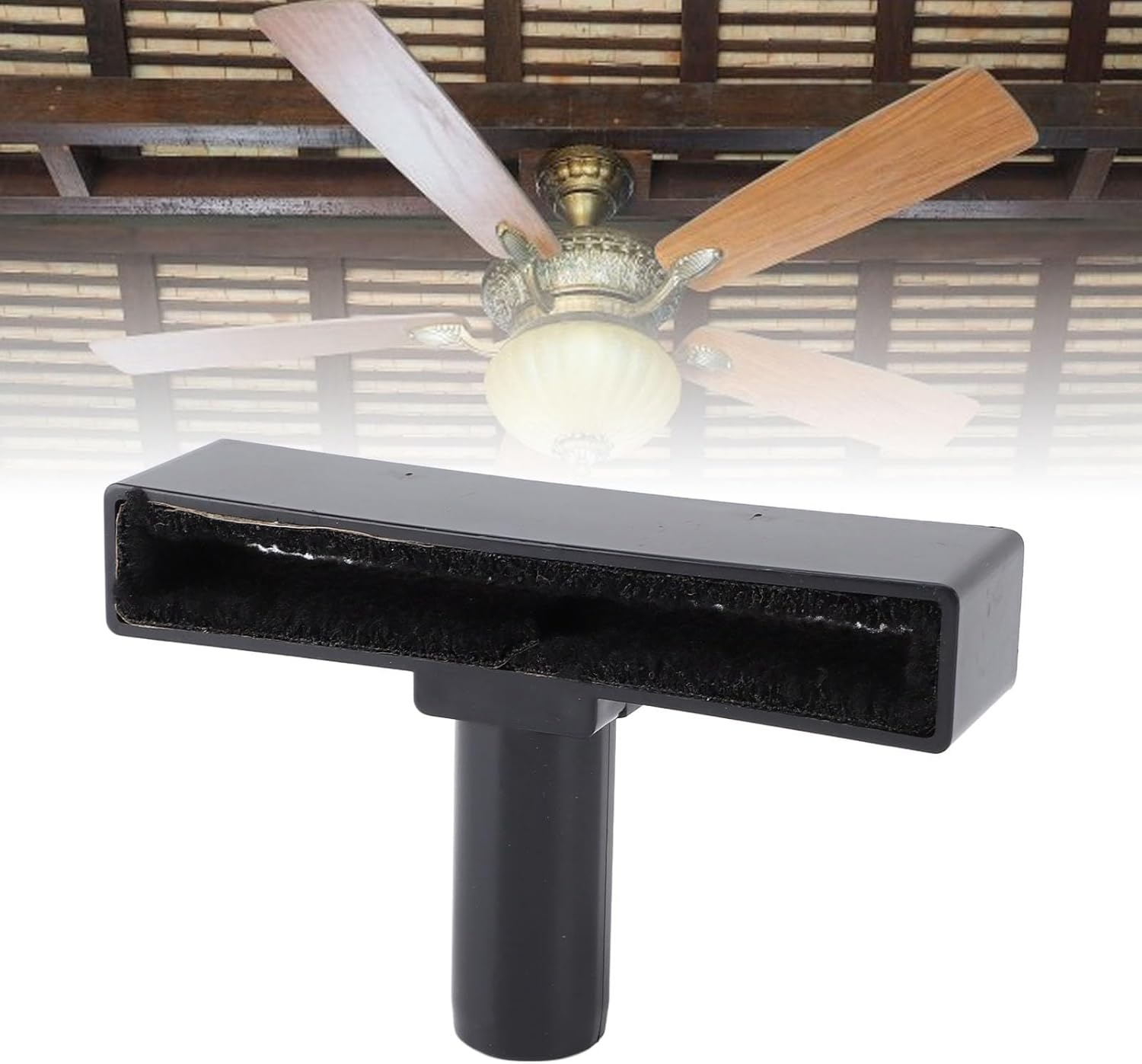 Fan Cleaning Brush, Fan Blade Dust Brush, Innovative Ergonomic Handle for Home (Black) image number 6