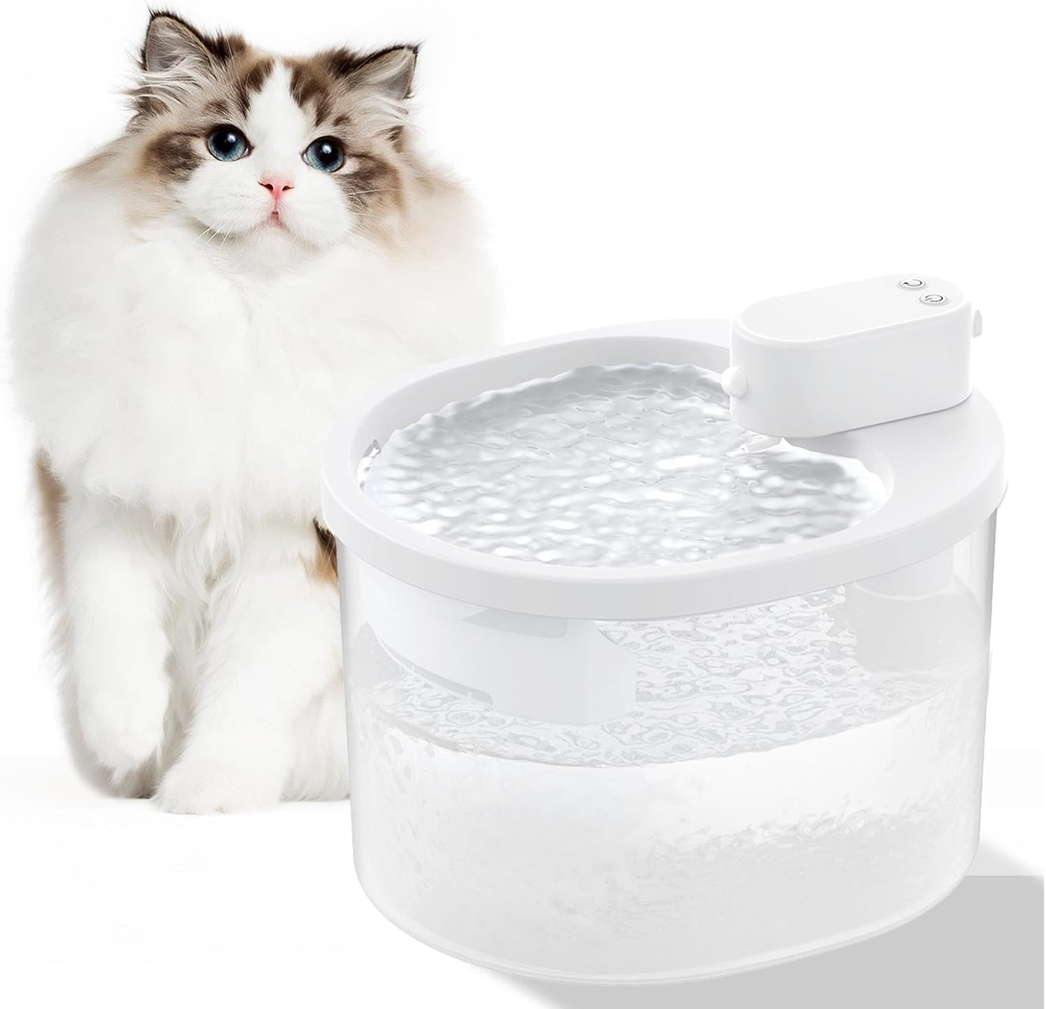 Generic Cat Water Fountain, 2.5L Automatic Pet Water Fountain Quiet Circulating Dog Dispenser with Filters, Easy Cleaning Drinking for Cats, Dogs Small Animals image number 2