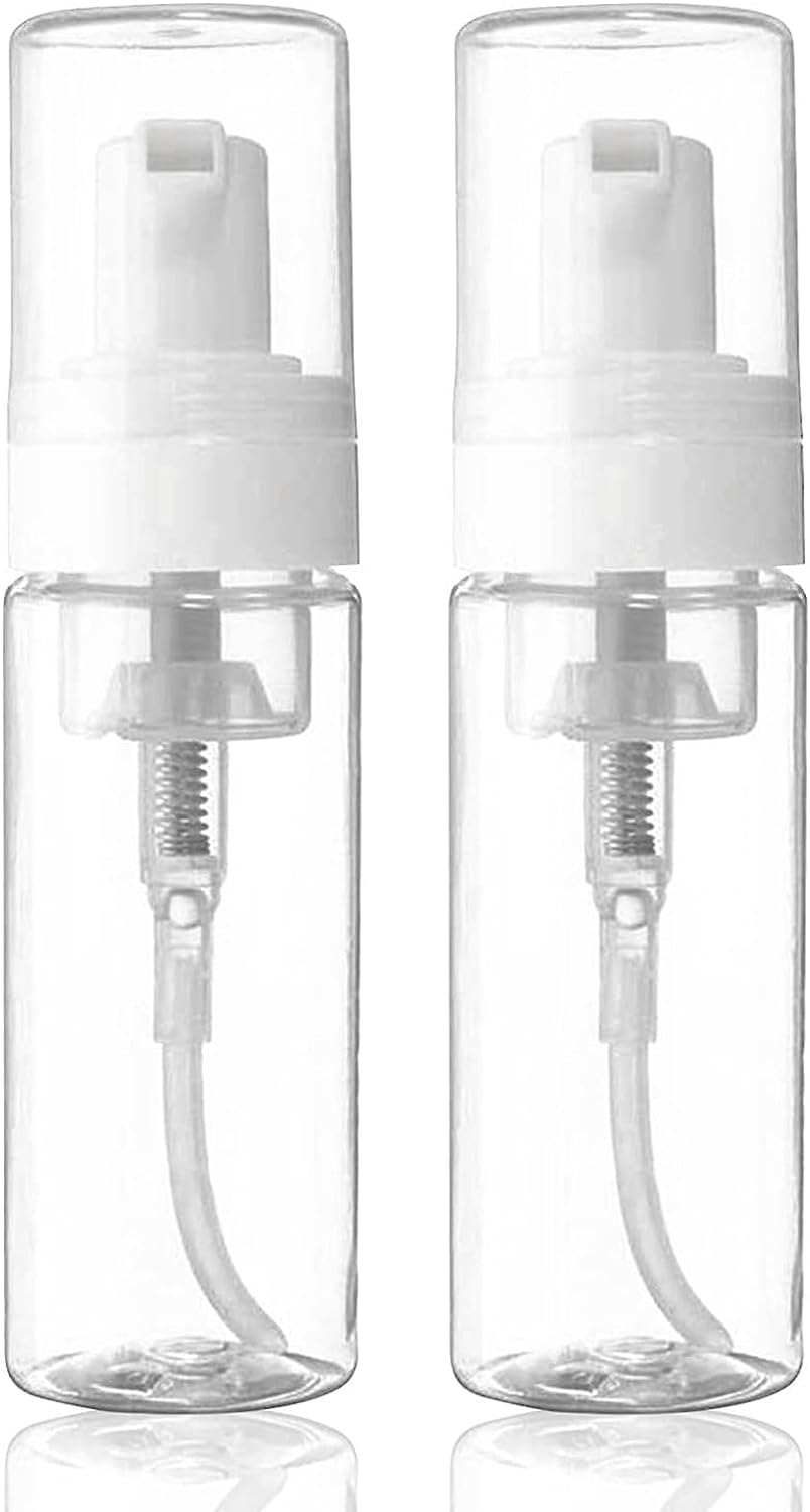 Foam Pump Bottle - SOTICA 2PCS 7OZ Foam Bottle Dispenser Transparent Foaming Soap Dispenser Empty Travel Pump Bottle for Refillable Cosmetic Pump Dispensers image number 3