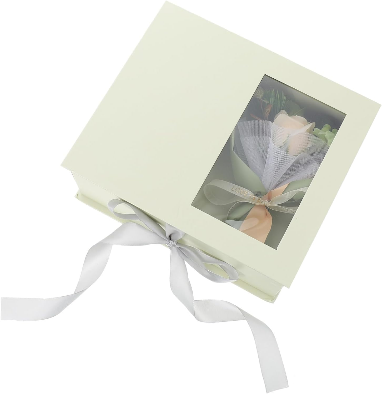 FOYTOKI Floral Soap Flower Box for Women Bath Decorative Soap Flower Box for Valentine'S Day image number 5