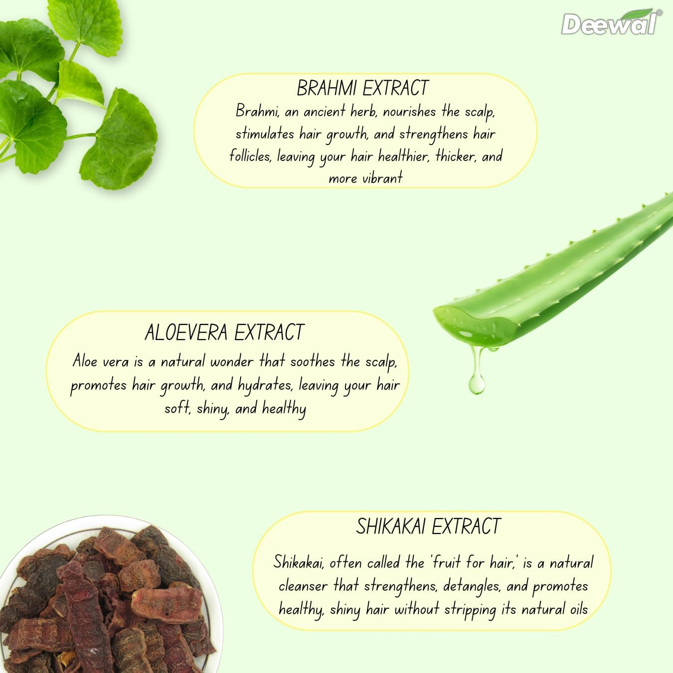 Deewal Khadi Herbal Satritha Herbal Shampoo for Men Women, 500 Ml (Pack of 1) image number 1