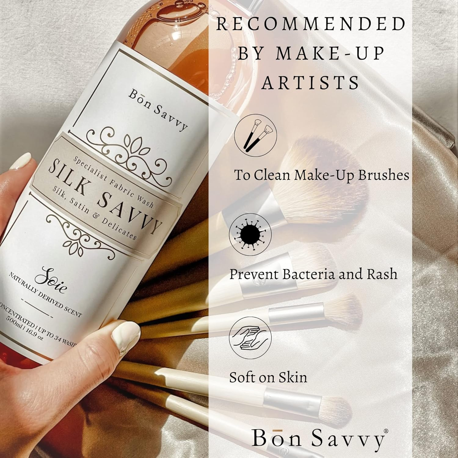 Silk Laundry Detergent, 3X Concentrated Fresh Scent, Perfect for Silk Clothing & Bedding, Made in Australia, 16.9Oz image number 4