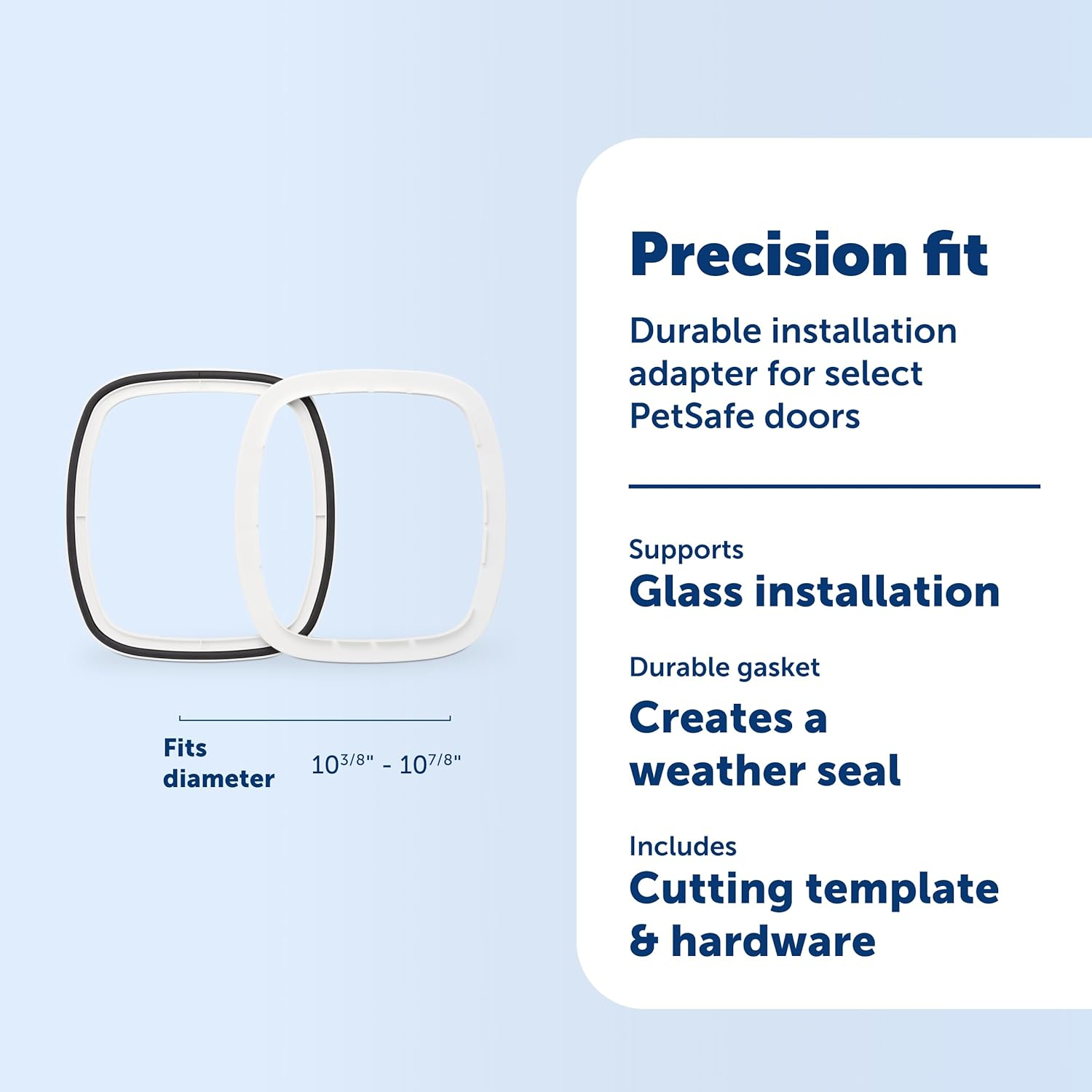Petsafe Big Cat Flap Glass Installation Adaptor, Mounting Adaptor for Installation of New and Improved Big Cat Flap in Glass Doors and Windows image number 4