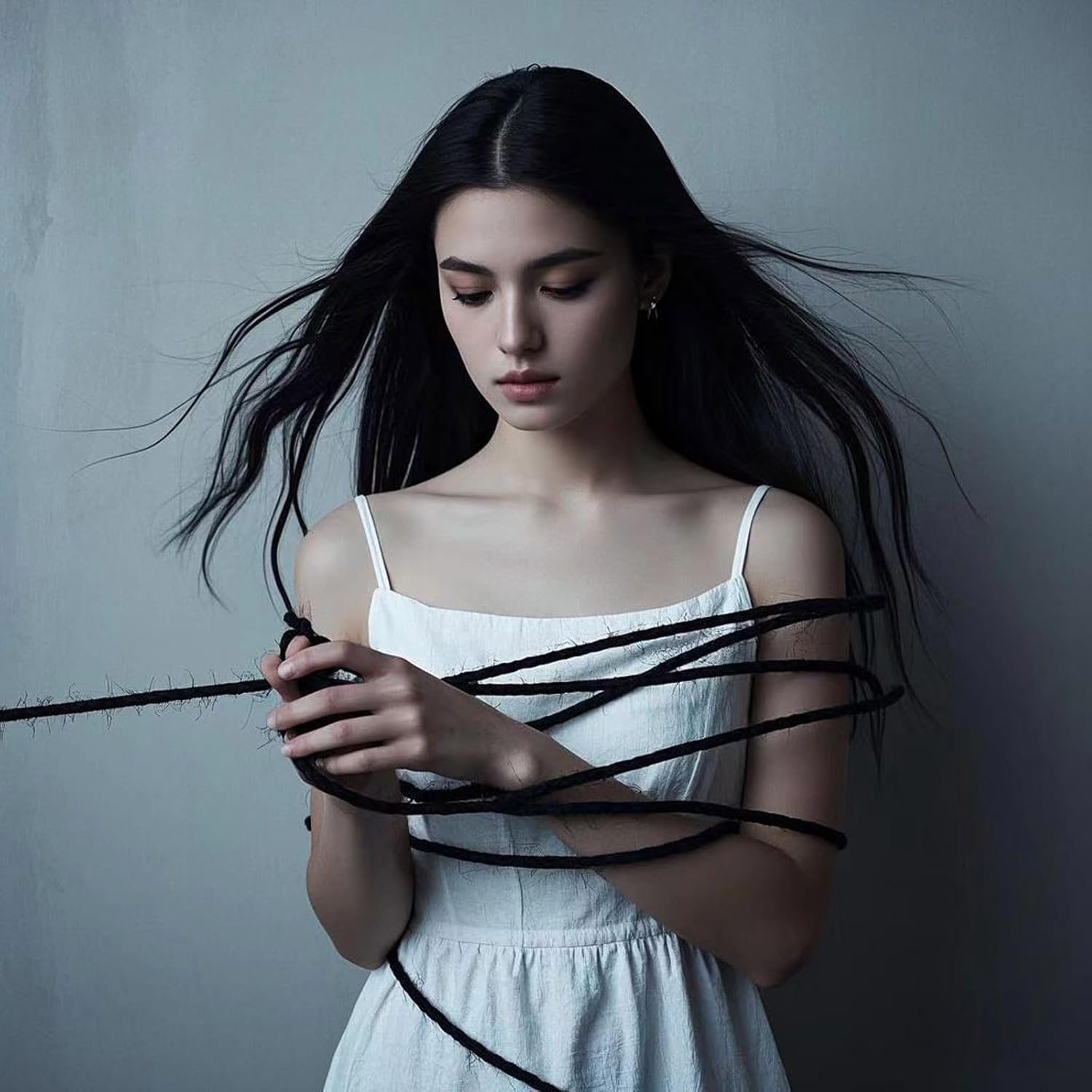 Mineens 3 Pack BDSM Shibari Bondage Rope - 8MM 32FT Soft Cotton Rope, Bondage Restraint Kit for Beginners, Adult Sex Toys for Women Men Couples, Fetish SM Tie-Up Accessories (Black) image number 4