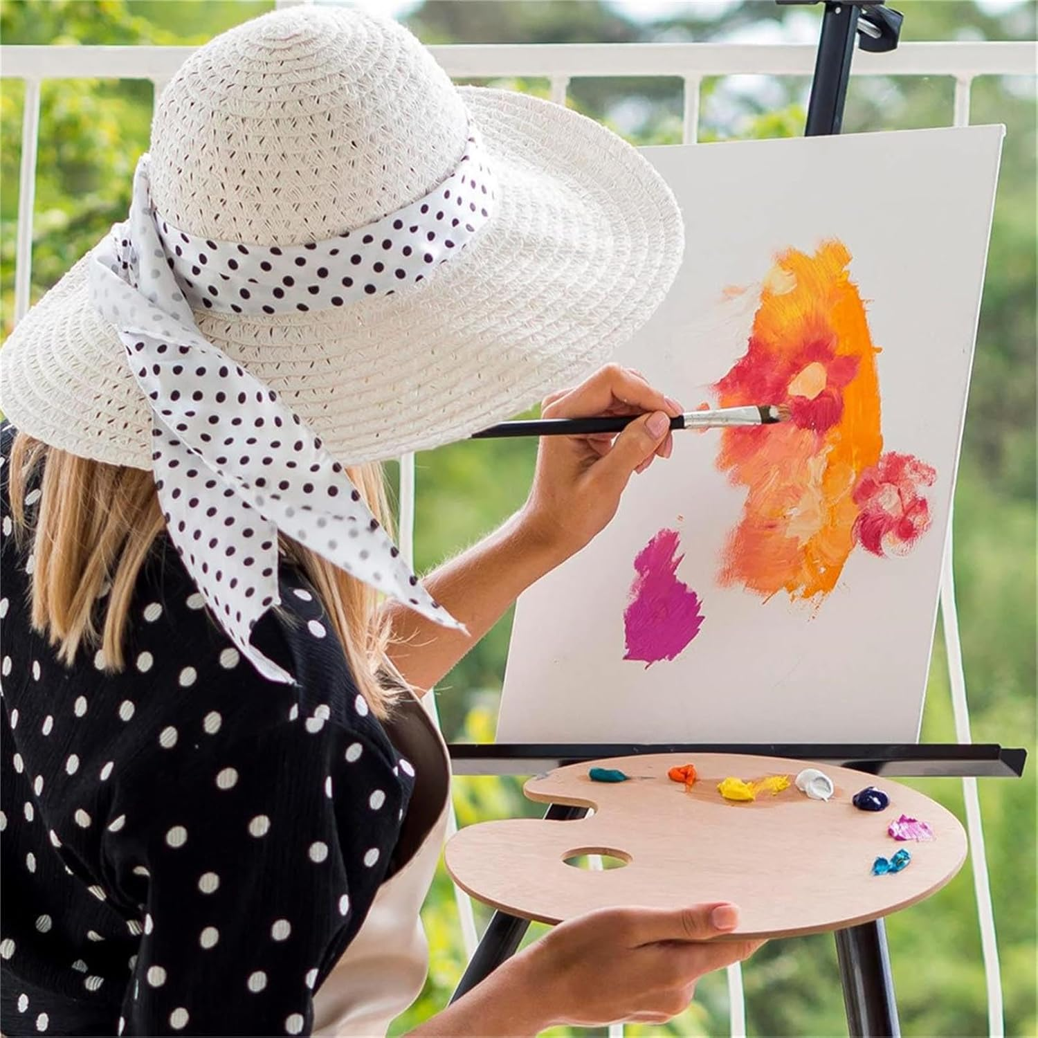 Paint Brushes,12 Pcs Artist Paint Brush Set,Professional Art Painting Brush for Acrylic Painting,Oil,Watercolor,Include Pointed Rounds,Fan,Flat Assorted Shapes,Great for Kids Adult Fabulous image number 5