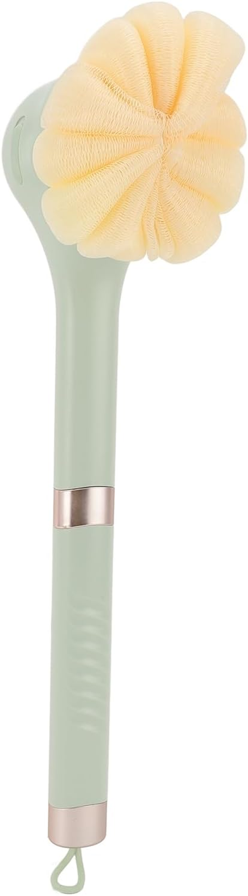 Pyhodi Electric Body Brush, 6 Brush Heads 3 Speeds Detachable Handle IPX6 Rechargeable Shower Back Scrubber for Sensitive, Normal, and Oily Skin Types with 360&deg; Rotation and 60 Minutes (Yellow)