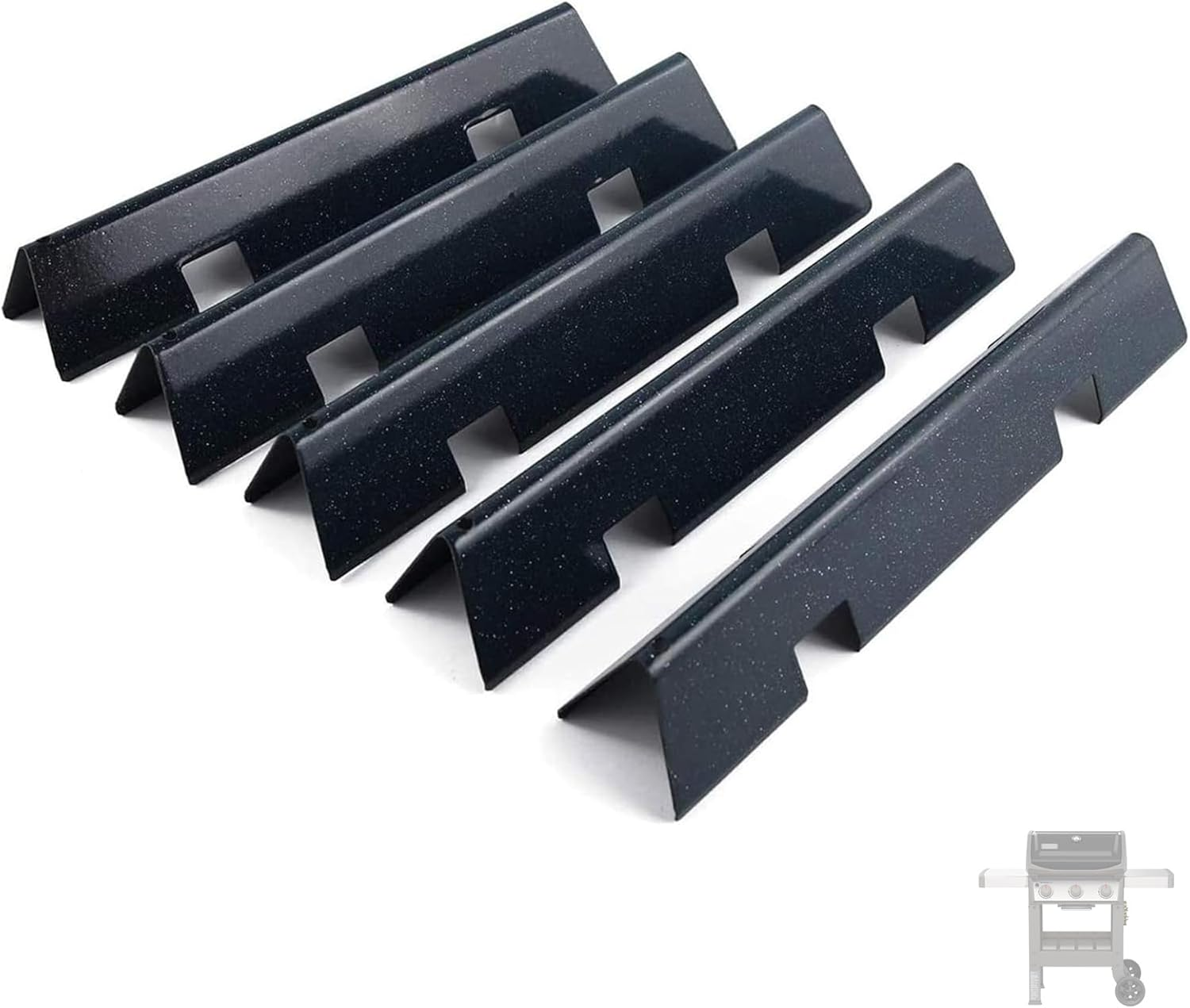 7636 Flavorizer Bars for Weber GS4 Spirit 2 Grill Series, for Weber Spirit II S-310 E-310 E-315, Spirit 300 E/S-310 320 Parts, Porcelain Enameled, Replacement for Weber GS4 Parts 67046 69797 68843 image number 3