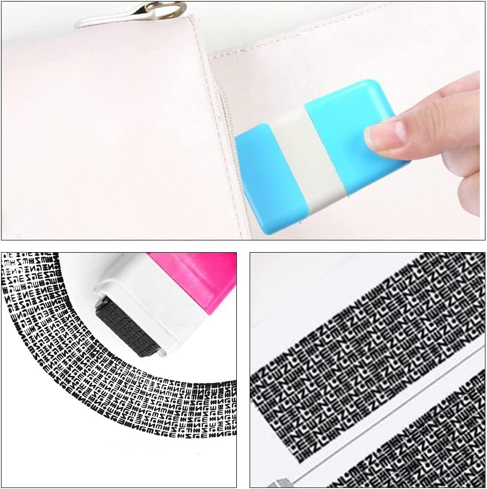 2Pcs Identity Theft Stamp,Identity Protection Roller Stamps Identity Prevention Theft Stamp Rolling Security Stamp,Identity Theft Protection Stamp,Identity Prevention Theft Stamp Security Roller Stamp image number 3