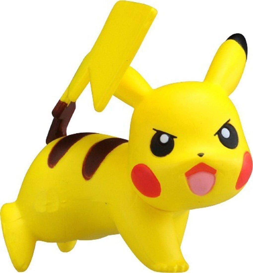 Takaratomy Pokemon Sun & Moon EX EMC-08 Mini Action Figure, Pikachu Battle Pose image number 1