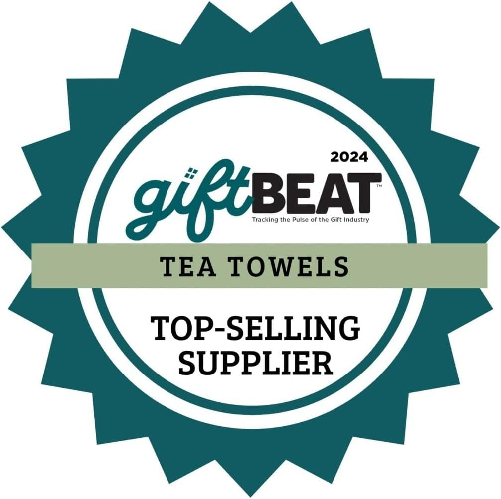 Now Designs Cotton Kitchen Towel, Cats Meow Print