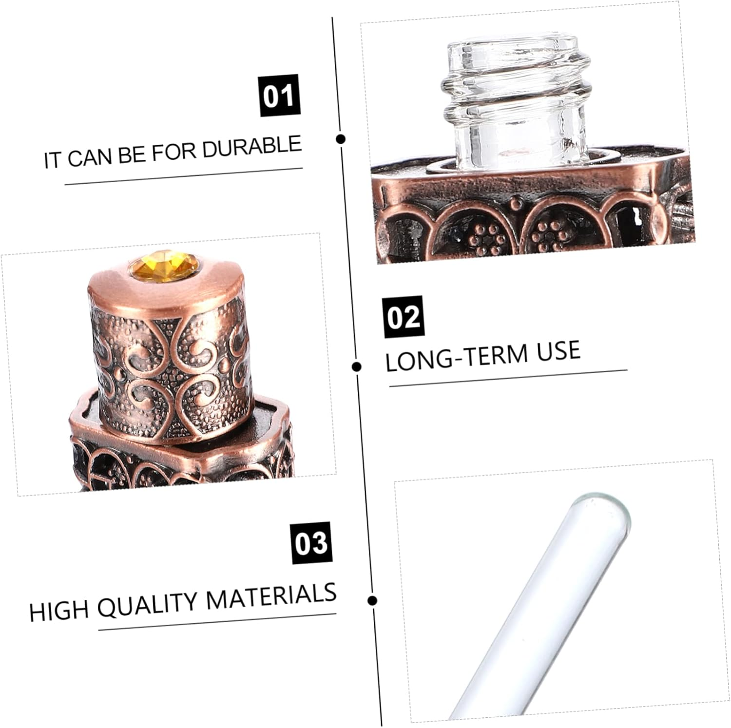 2Pcs Perfume Atomizer Spray Bottle for Travel Essential Oil Storage Pump image number 1