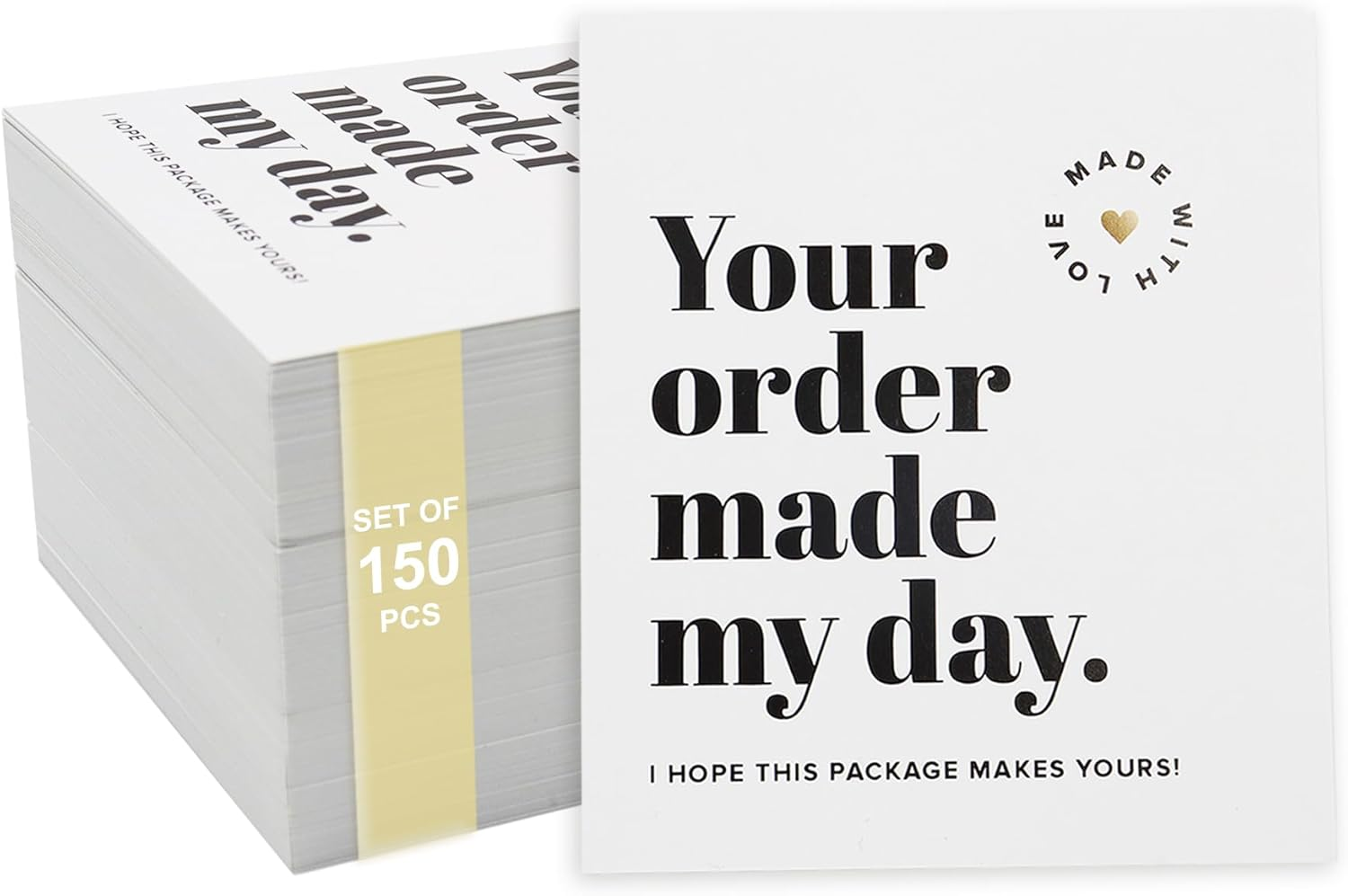 150 Pcs Thank You Cards Small Business, Thank You for Your Order Cards, Customer Appreciation Cards for Shop Online, Thank You for Supporting My Small Business Cards (150 Pcs)