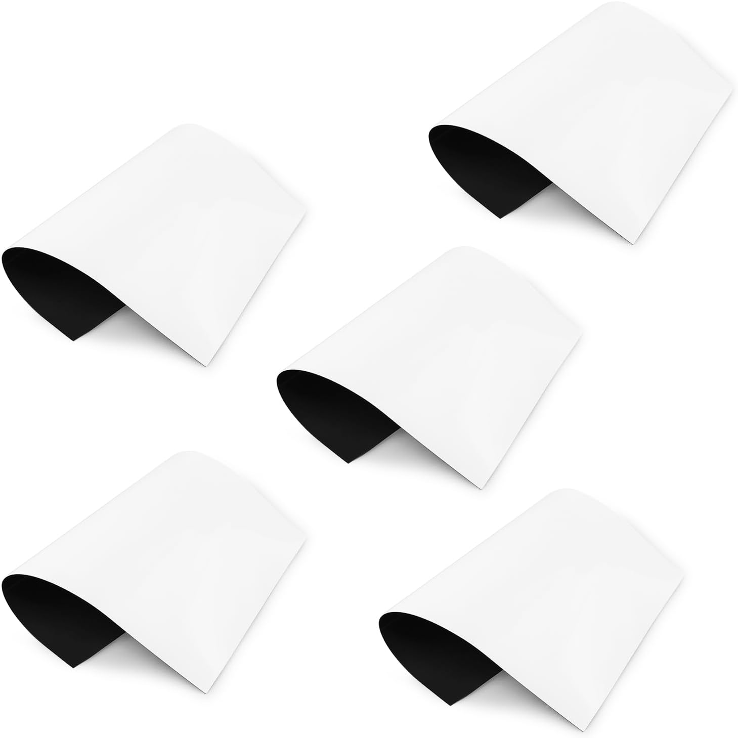 5 Pcs Printable Magnet Sheets, Thick Magnet Glossy Sheets A4 Flexible Magnetic Sheet Inkjet Printing Paper for Arts and Crafts image number 1