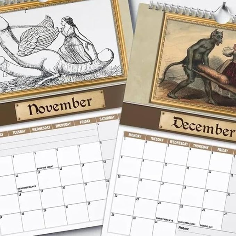 Medieval Dick Pics 2026 Calendar, Funny Rude Medieval Dick Wall Calendar 2026, Prank Pic 12 Months Calendars Gag Gifts for History Enthusiasts Adults Prankster image number 2