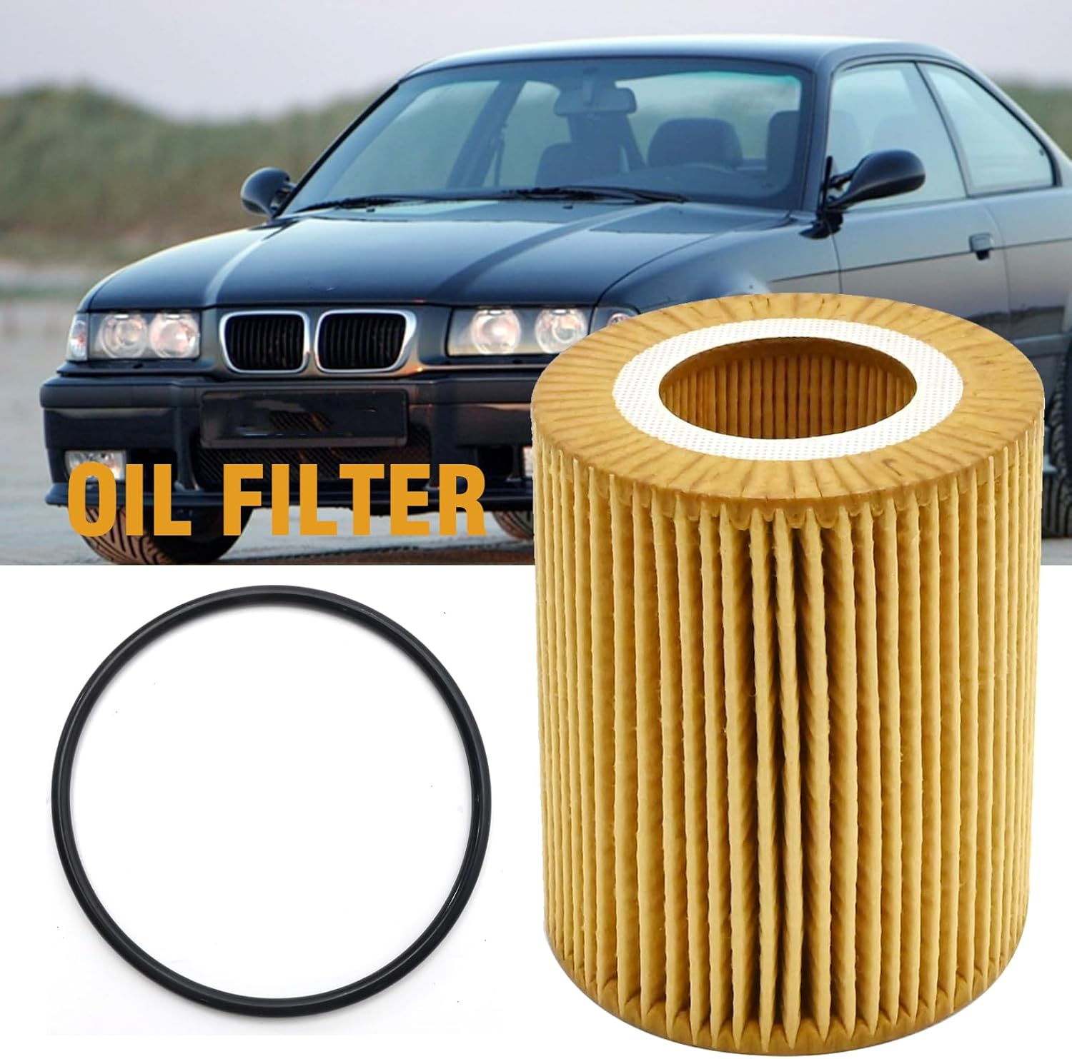 Laffoonparts 11421427908 Oil Filter Replacement for E36 323I Coupe 1992 1993 1994 1995 1996 1997 1998 1999, Replaces HU925/4X 11427512300 image number 2