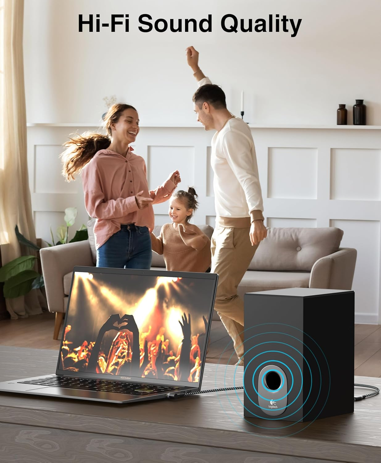 Bluerigger 3.5Mm Aux to 2RCA Audio Cable (15FT, 90D Stereo Splitter Y 2RCA Male, Braided, 1/8" Rightangled TRS to RCA, Hi-Fi Sound, Metal Shell) - for Phones, Amplifiers, Tablets, Home Theater, HDTV image number 3