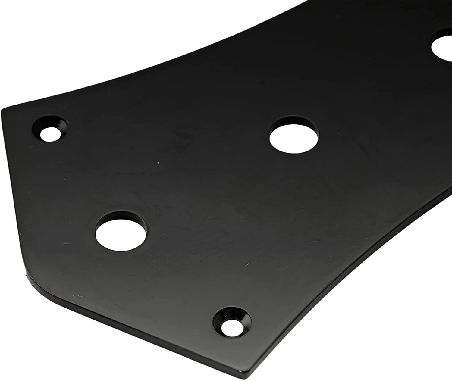 Musiclily 4 Hole Jazz Bass Control Plate for J Bass Style Guitar,Black - Chrome image number 5