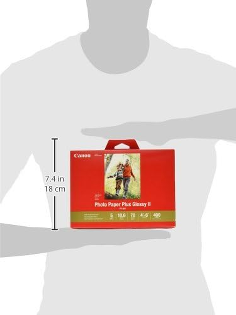 Canonink Photo Paper plus Glossy II 4" X 6" 400 Sheets (1432C007) image number 3