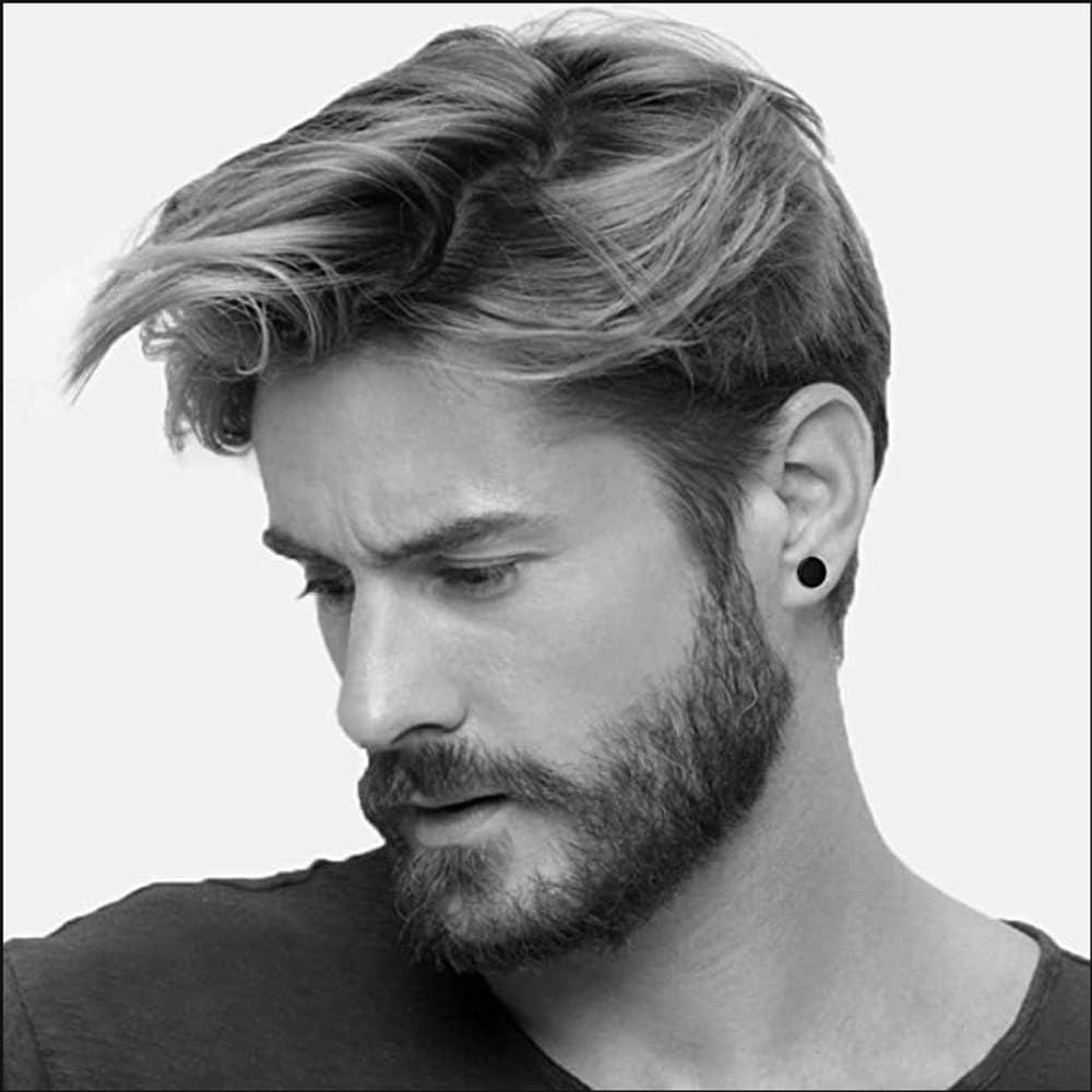 Stainless Steel Black Stud Earrings for Men Women, 3Mm-8Mm Available (6 Pairs a Set) image number 3