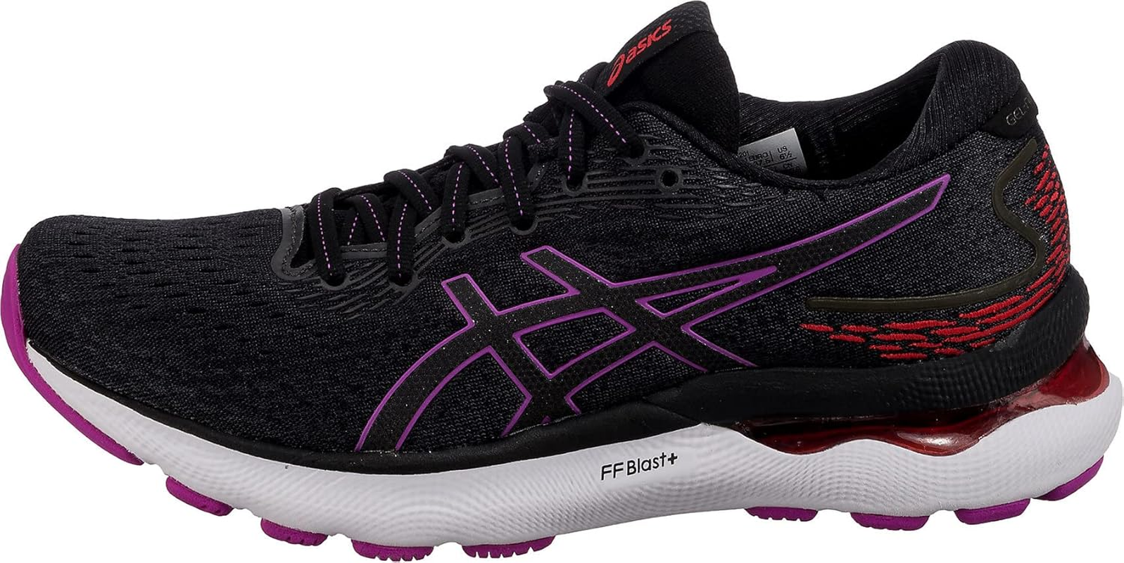 ASICS Womens Gel-Nimbus 24 Cranberry/Frosted Rose Athletic Running Shoes image number 3