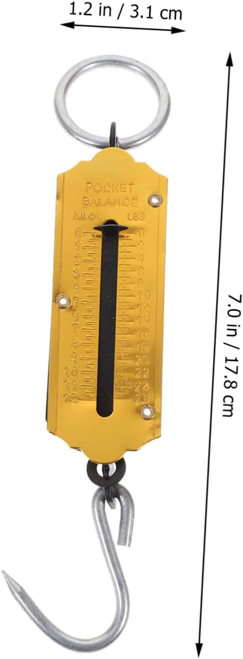 ABOOFAN 3Sets Travel Scales for Luggage Spring Scale Kg/Lb Conversion Portable Handheld Weighing for Home Outdoor 2Pcs*3