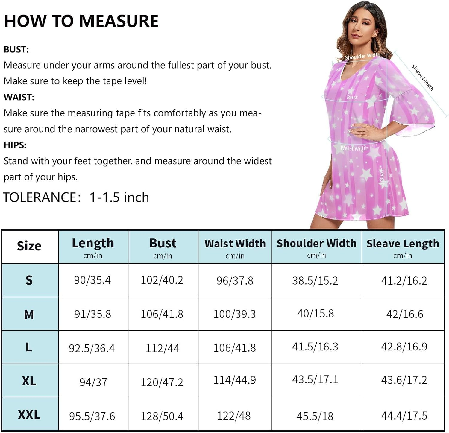 Stars Pastel Western a Line Dress Printed Maternity Dress Party S-XXL image number 1