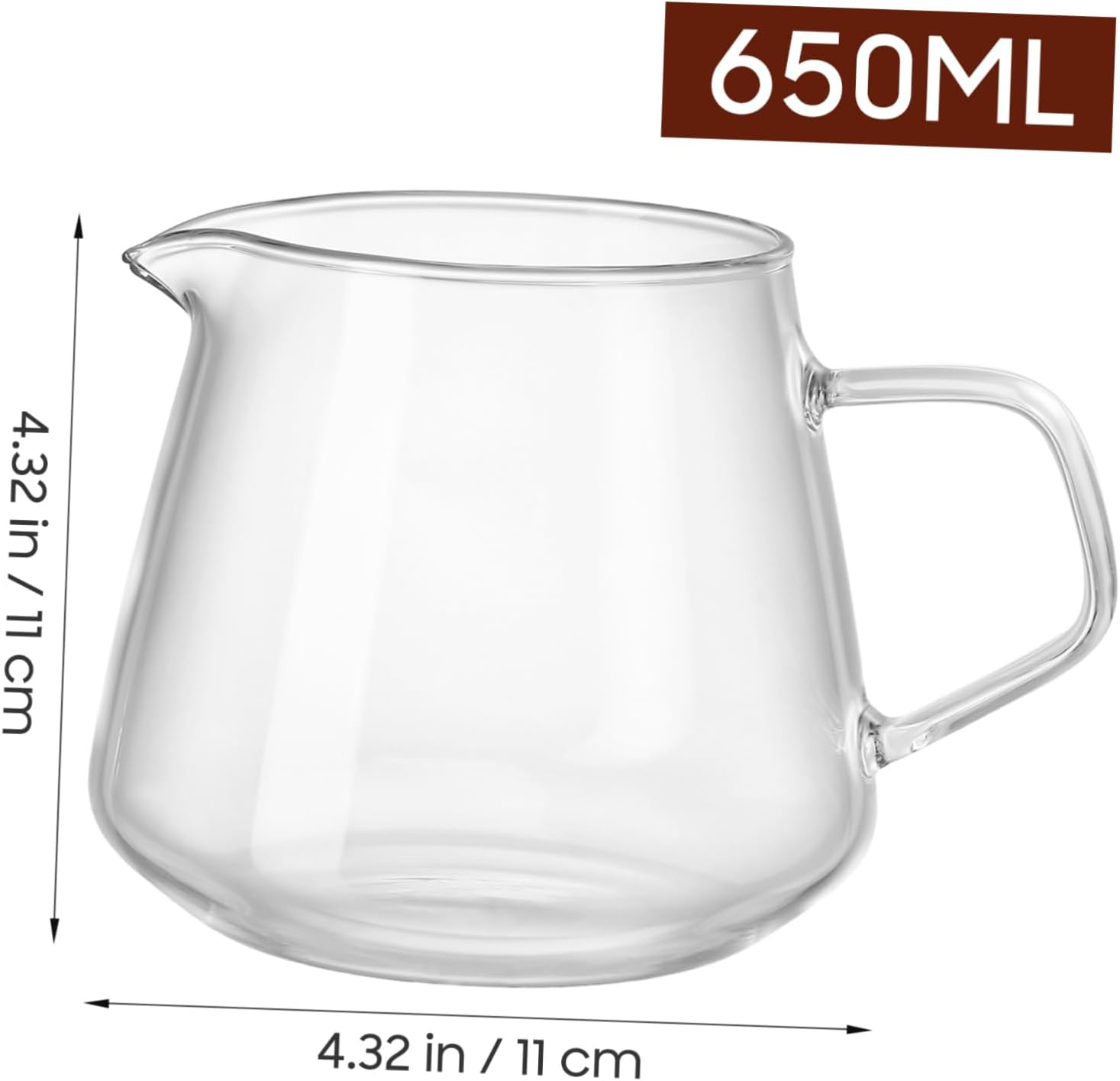 ELAYARD Heat Resistant Versatile Glass Kettle Coffee Pot for Home Use Transparent Teapot for Coffee Milk Tea Juice Suitable for Hot and Cold Drinks Restaurant Settings image number 4